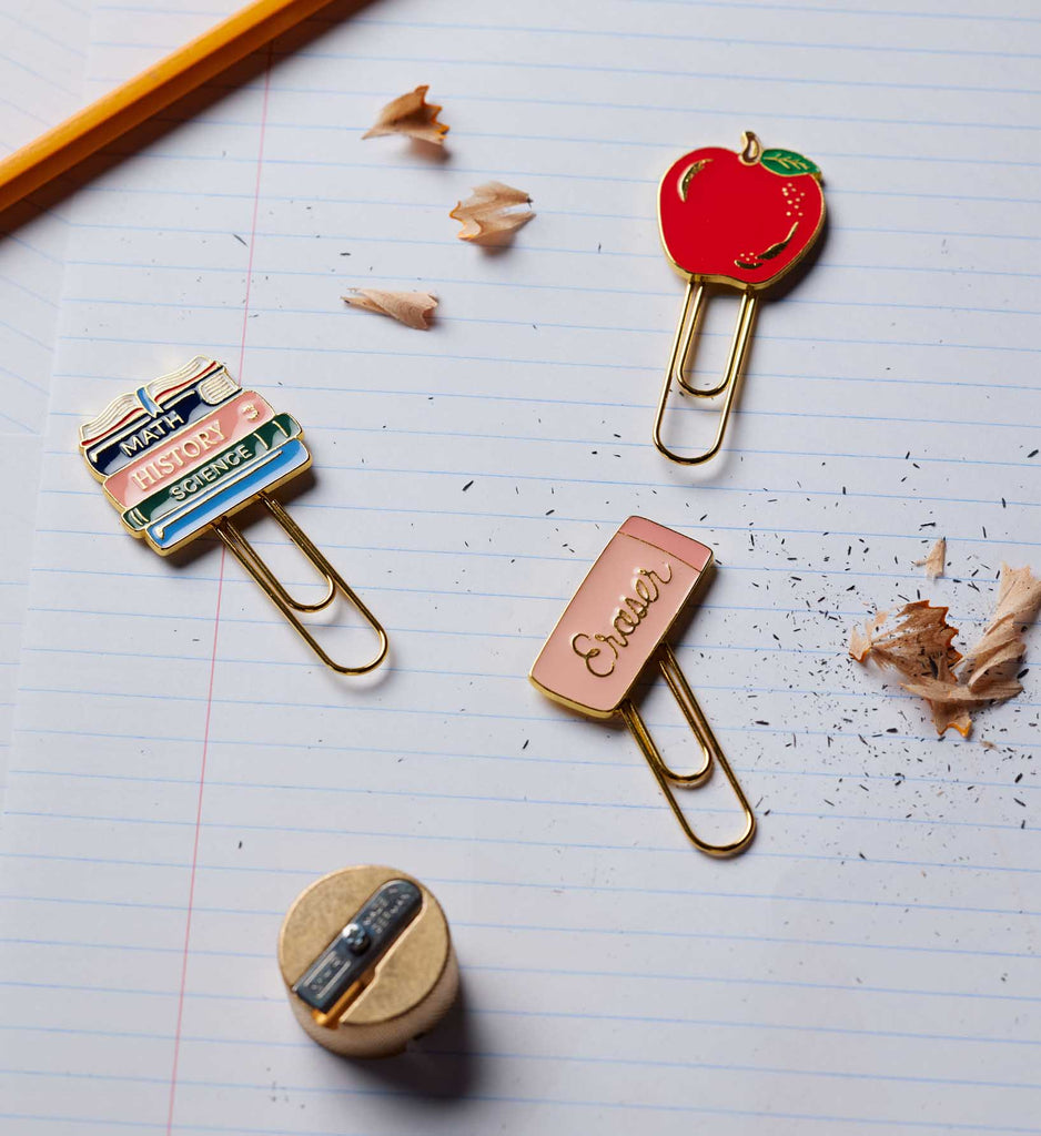 置物 kiss paper clip Enamel Paper Clip Set - Schoolhouse | Rifle Paper Co.