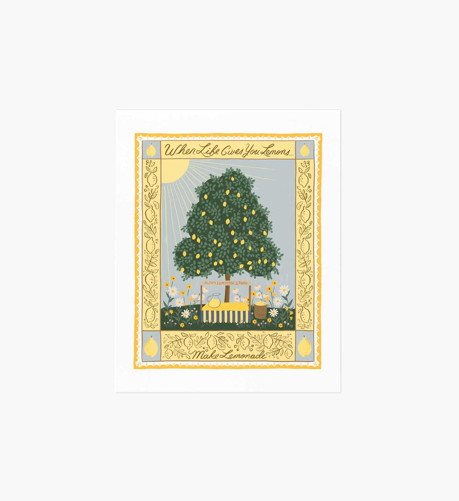 Lemonade Stand Charity Art Print | Rifle Paper Co.
