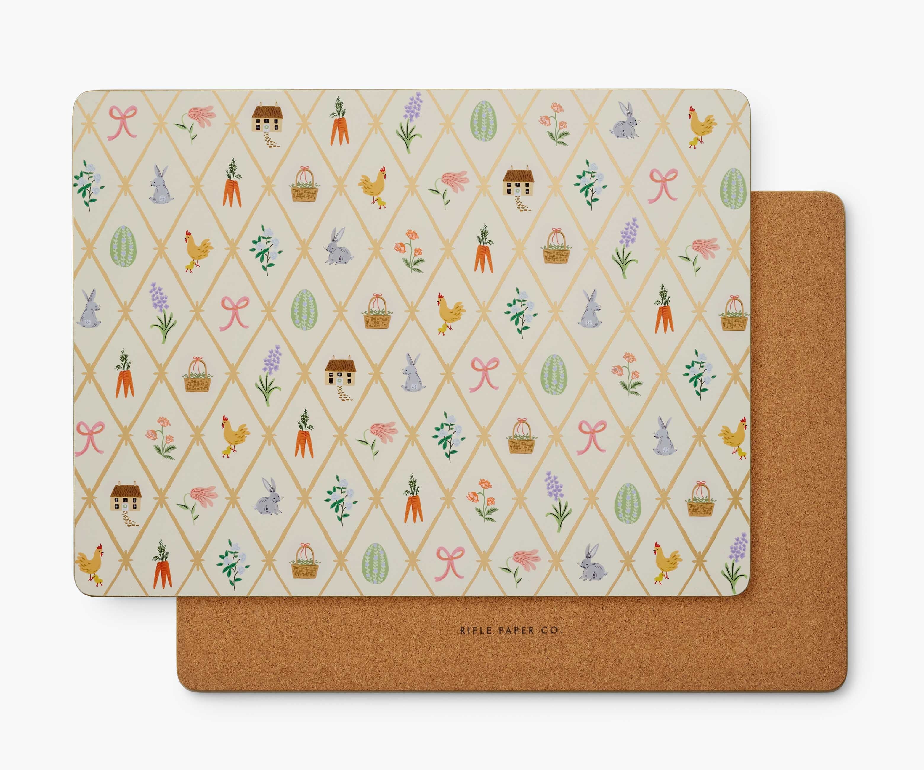 Cork Placemats - Spring Farm