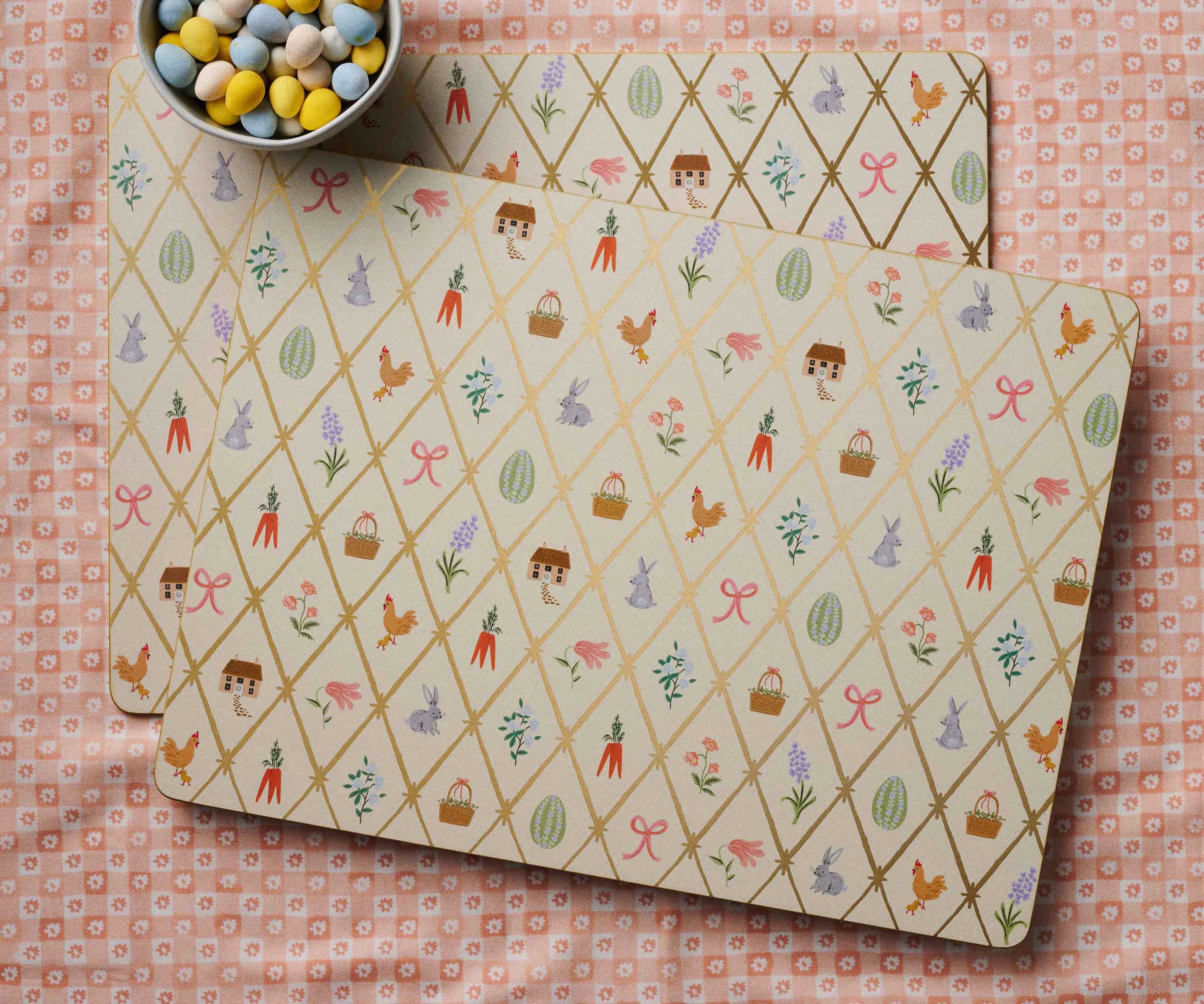 Cork Placemats - Spring Farm