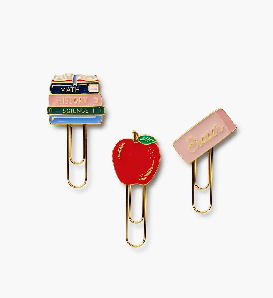 置物 kiss paper clip Enamel Paper Clip Set - Schoolhouse | Rifle Paper Co.