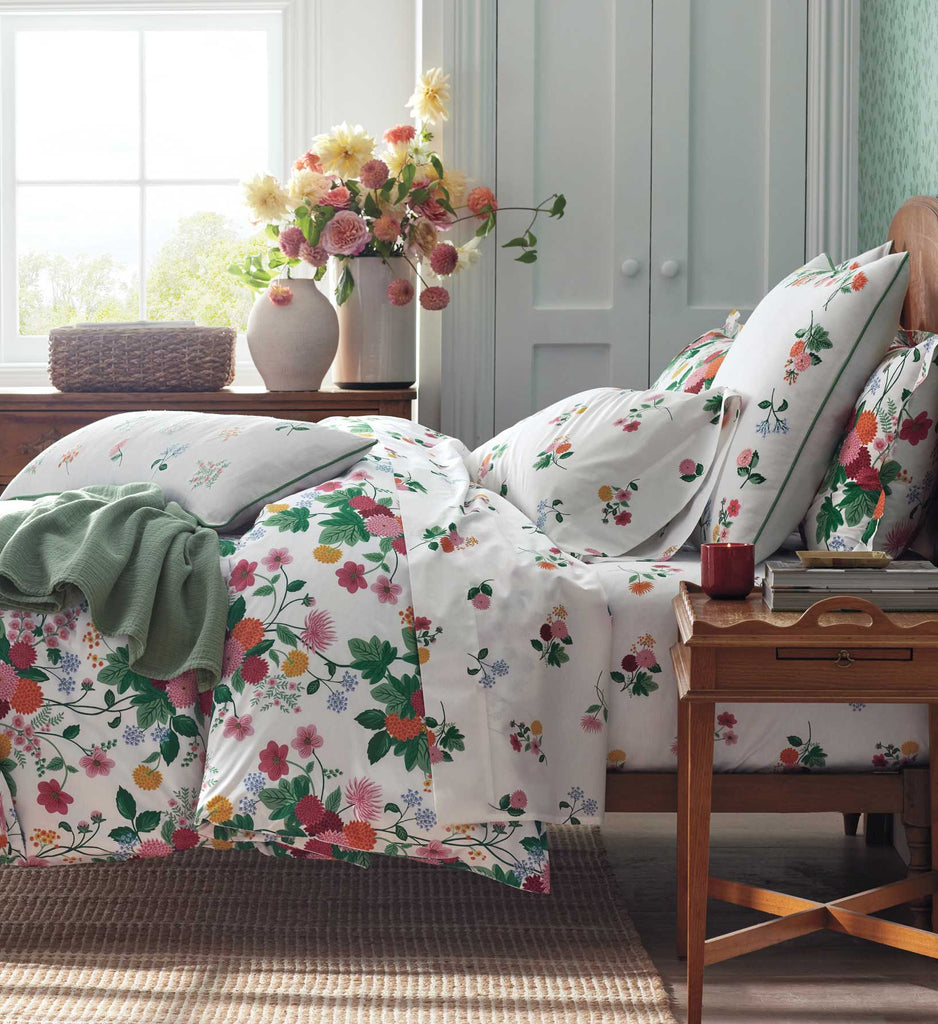 Dahlia Percale Comforter | Floral Bedding | Rifle Paper Co.