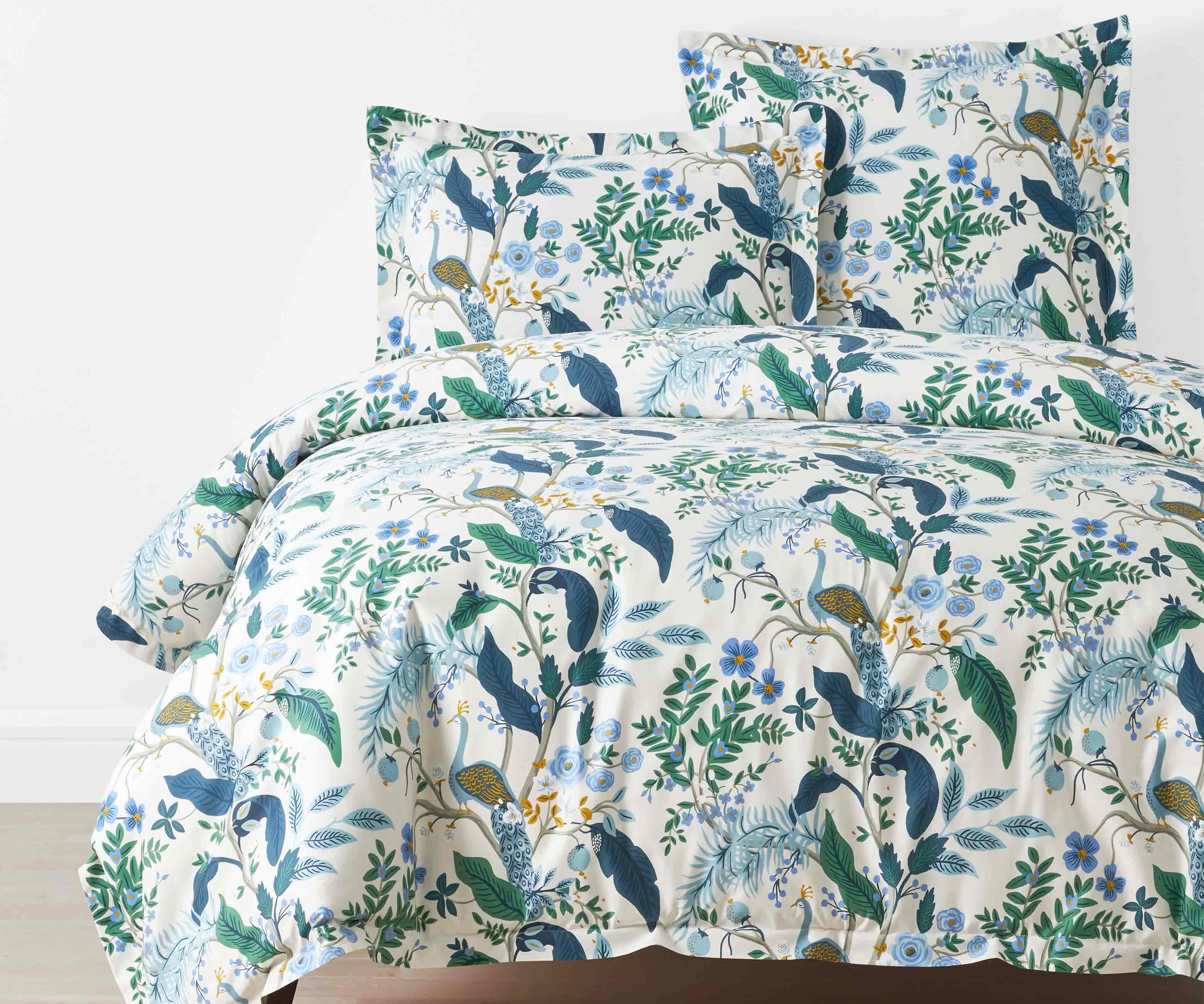 Sateen Comforter - Peacock Ivory