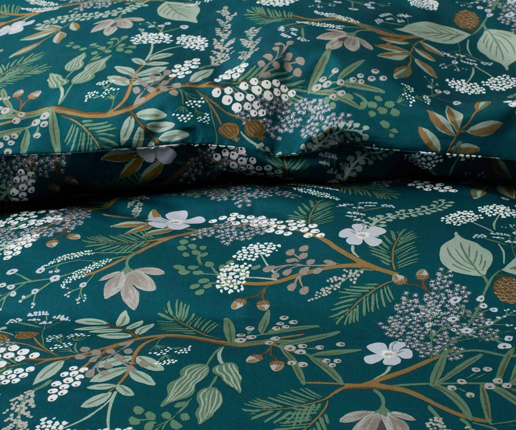 Sateen Duvet Cover - Juniper Forest – Rifle Paper Co