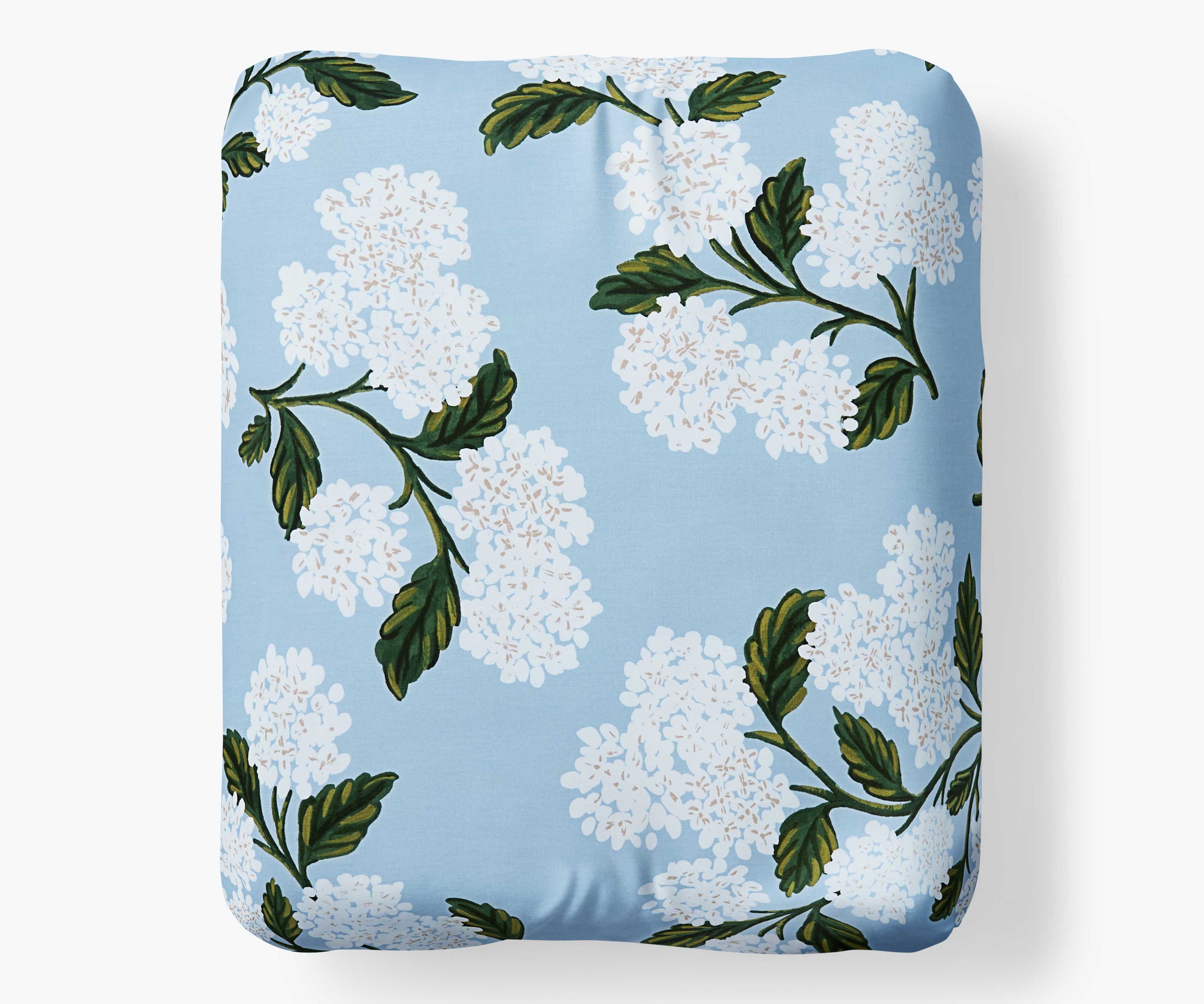 Percale Fitted Sheet - Hydrangea