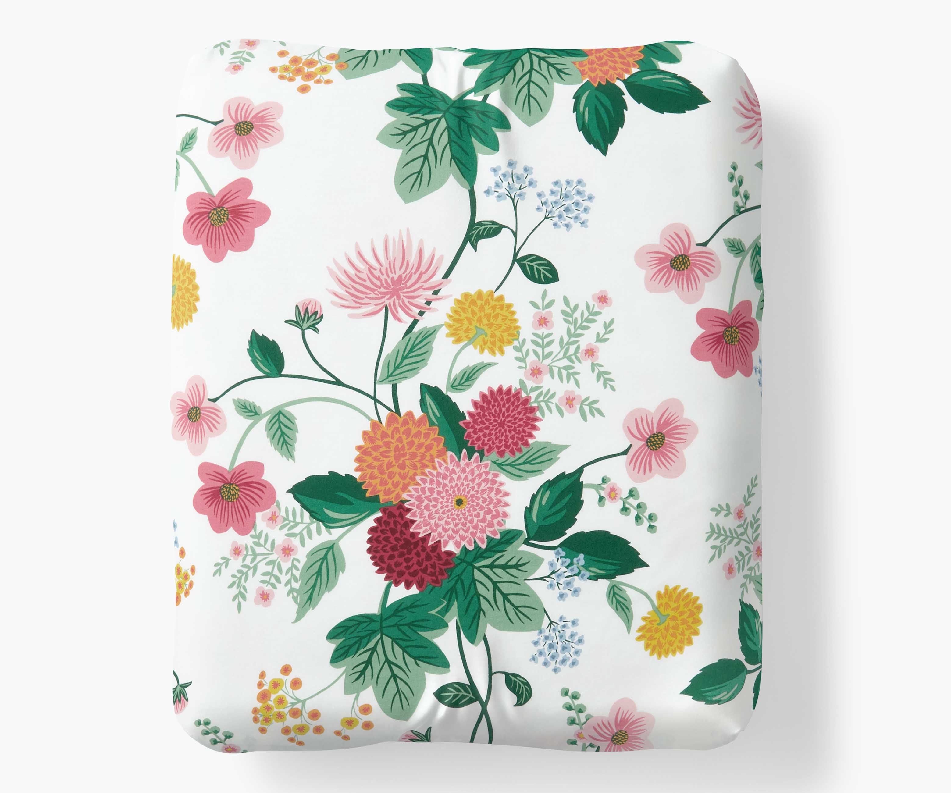 Percale Fitted Sheet - Dahlia