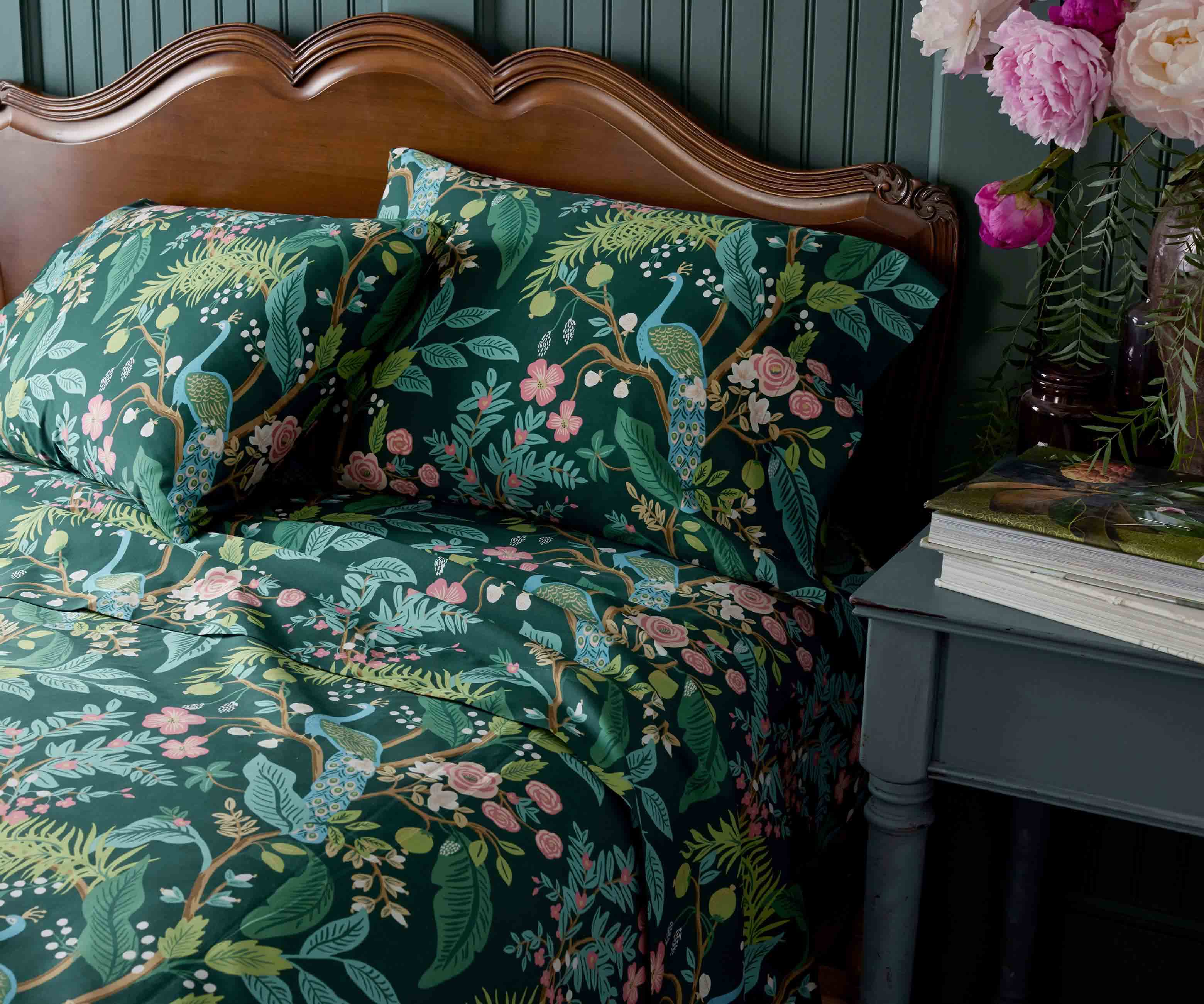 Sateen Pillowcases - Peacock Emerald