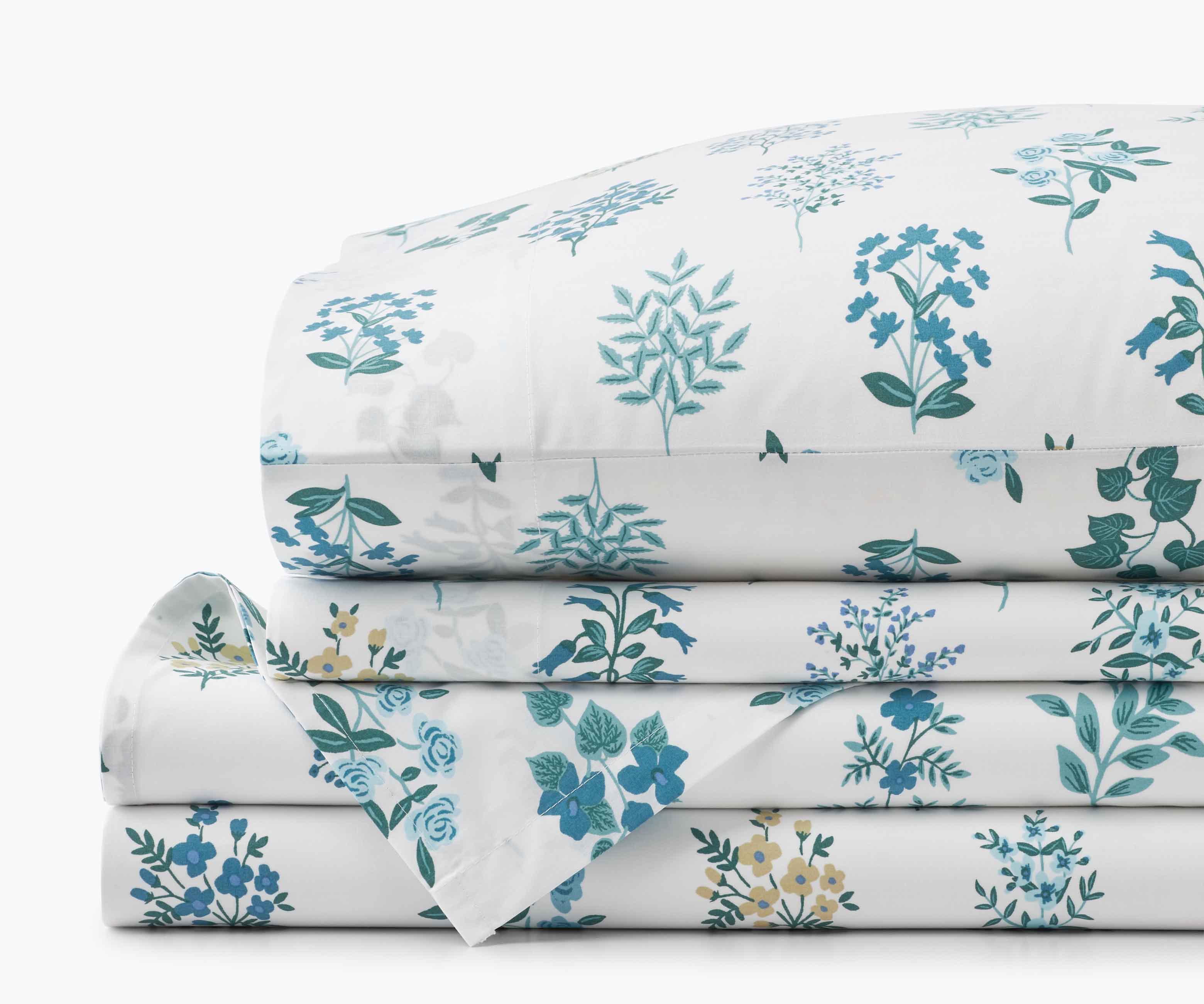 Percale Sheet Set - Hawthorne Blue