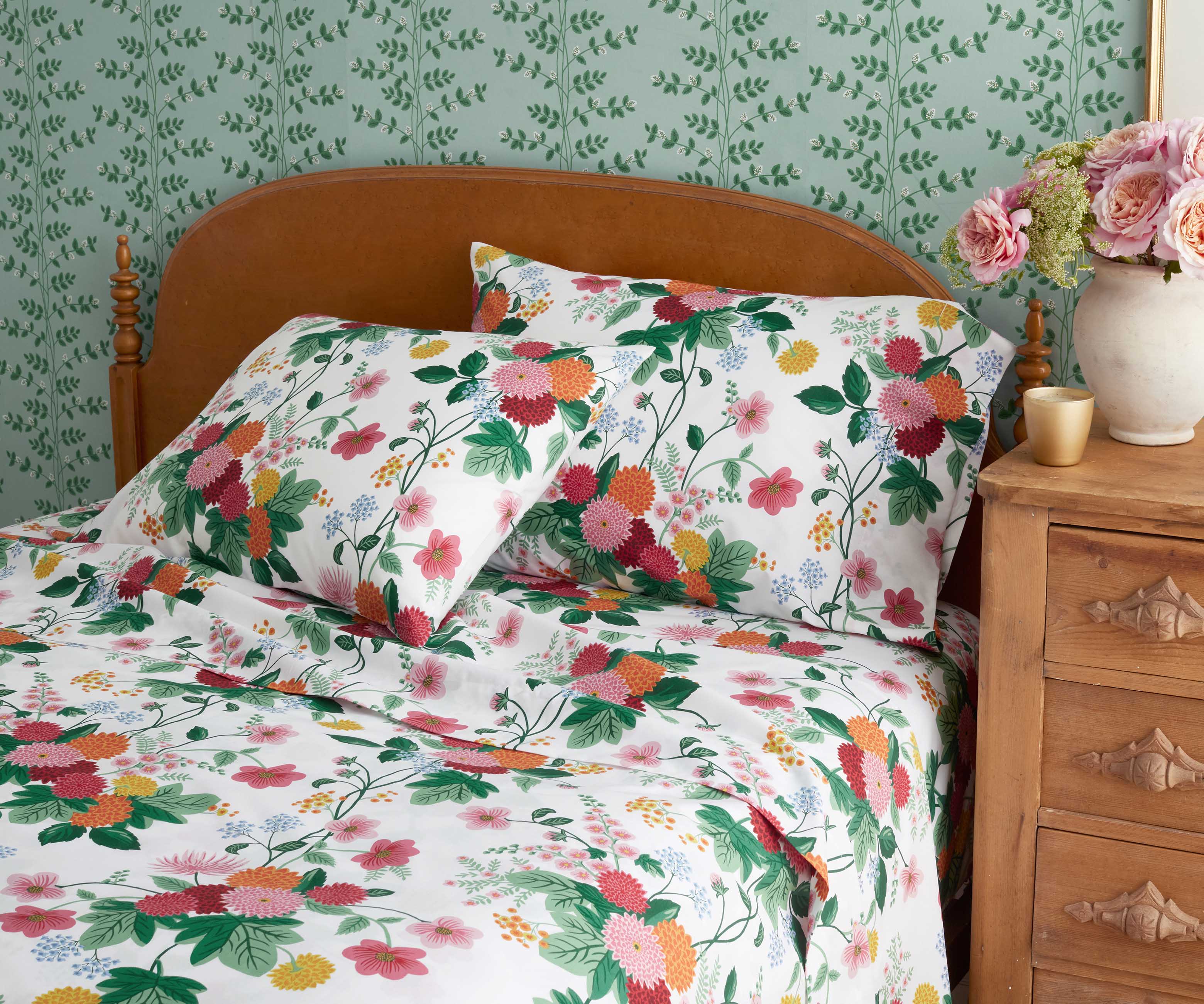 Percale Sheet Set - Dahlia