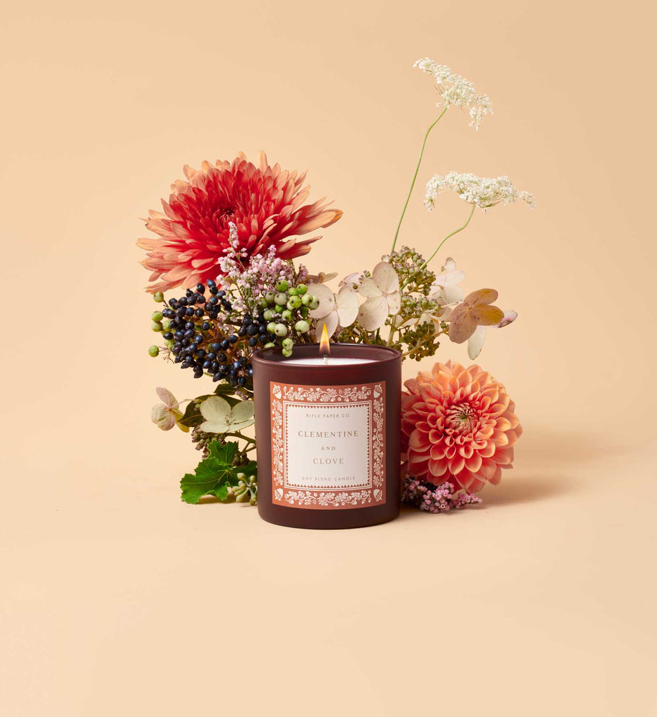 9.5 oz Candle - Clementine & Clove – Rifle Paper Co