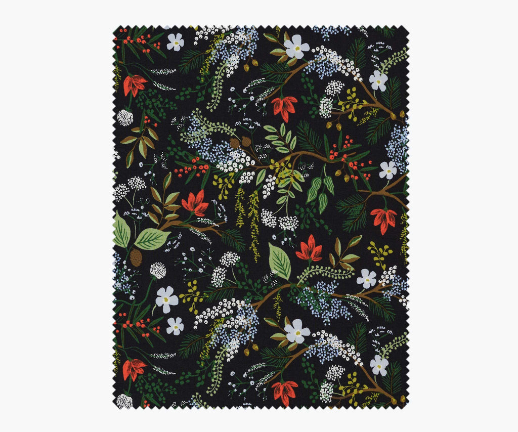 Juniper Forest Cotton Fabric - Black