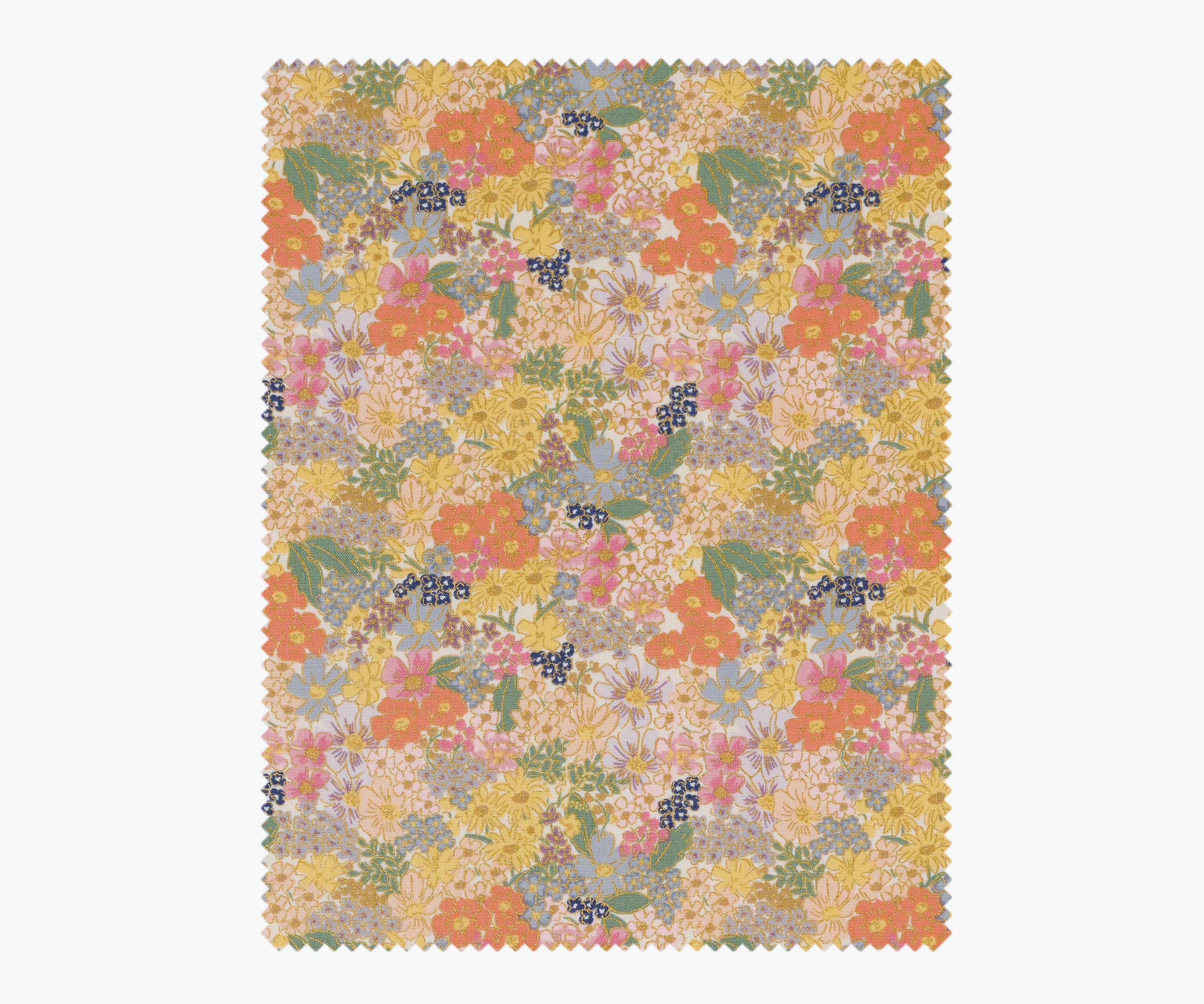 Mimi Cotton Metallic Fabric - Blush