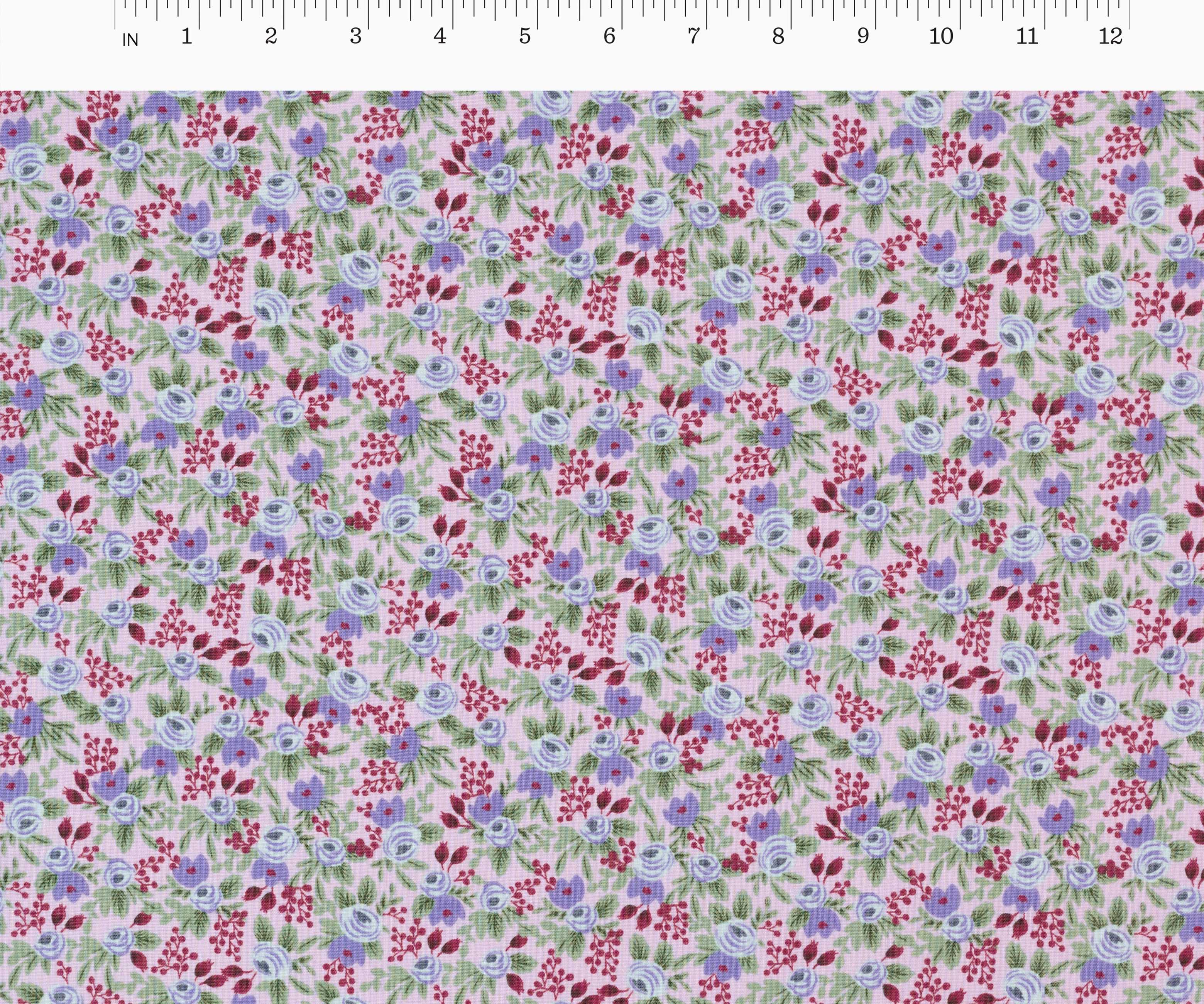 Rosa Cotton Fabric - Lilac
