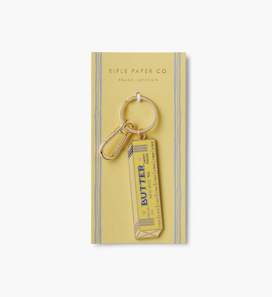 Enamel Keychain - Butter Not Lose 'Em | Rifle Paper Co.