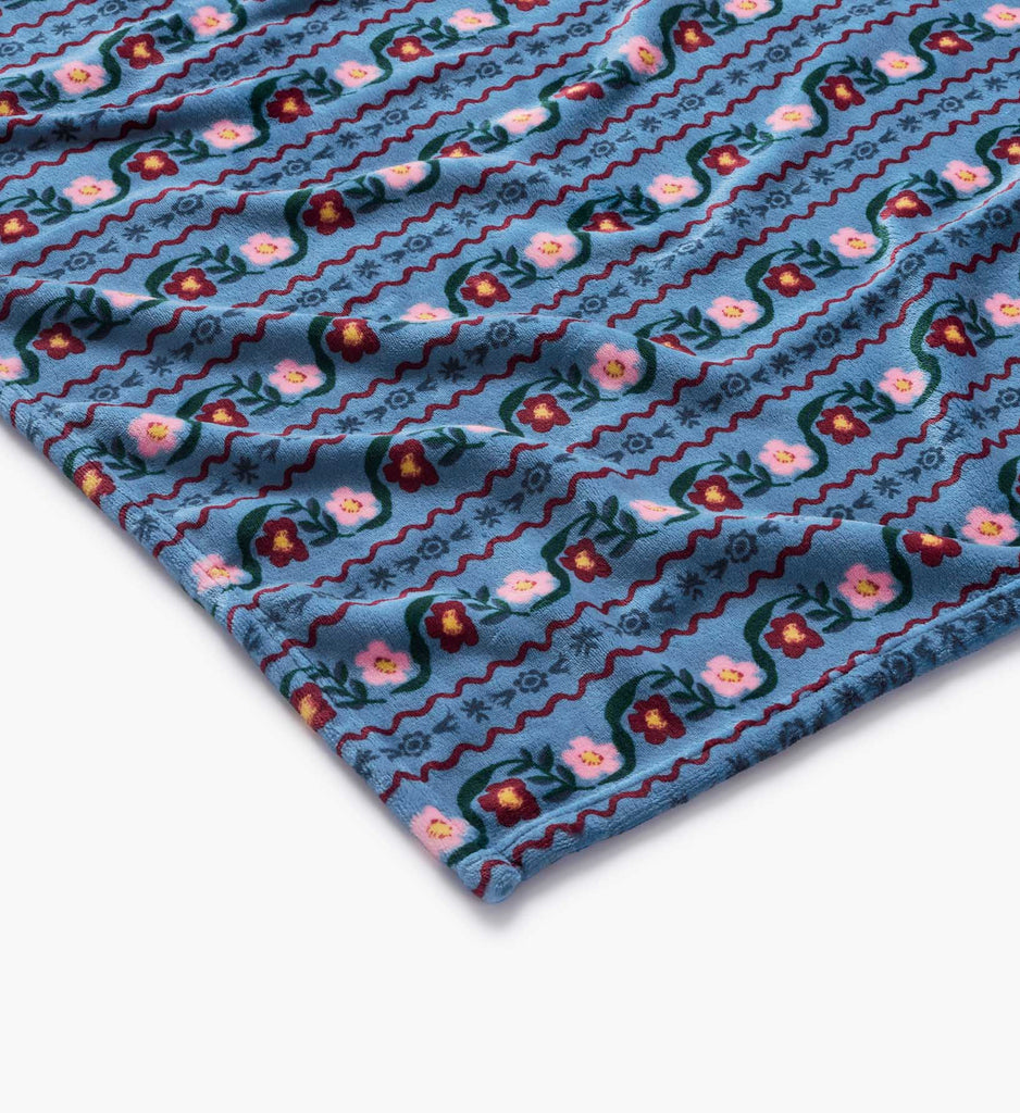Delphine Floral Fleece Blanket | Rifle Paper Co.