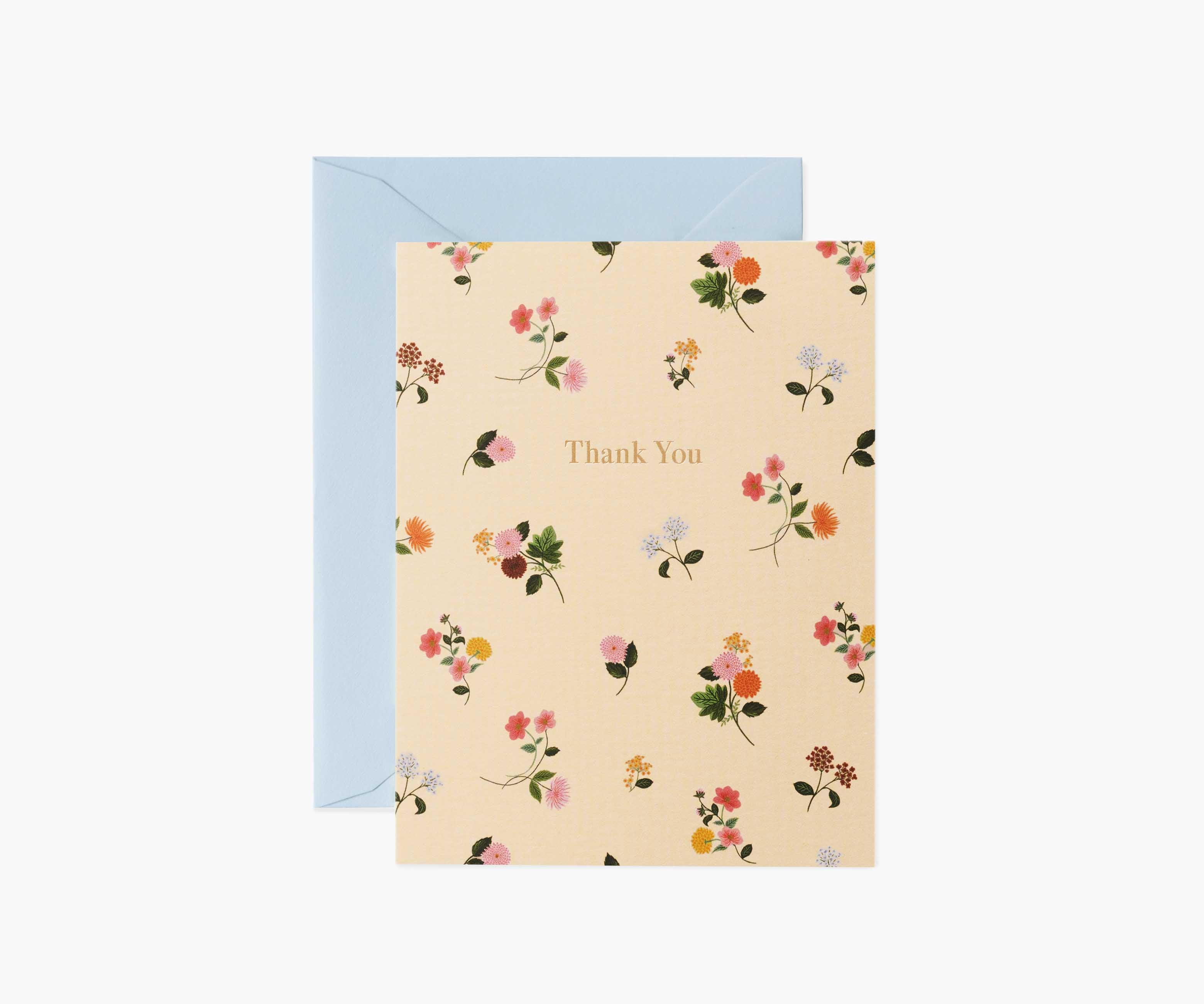 Ditsy Dahlia Thank You Card