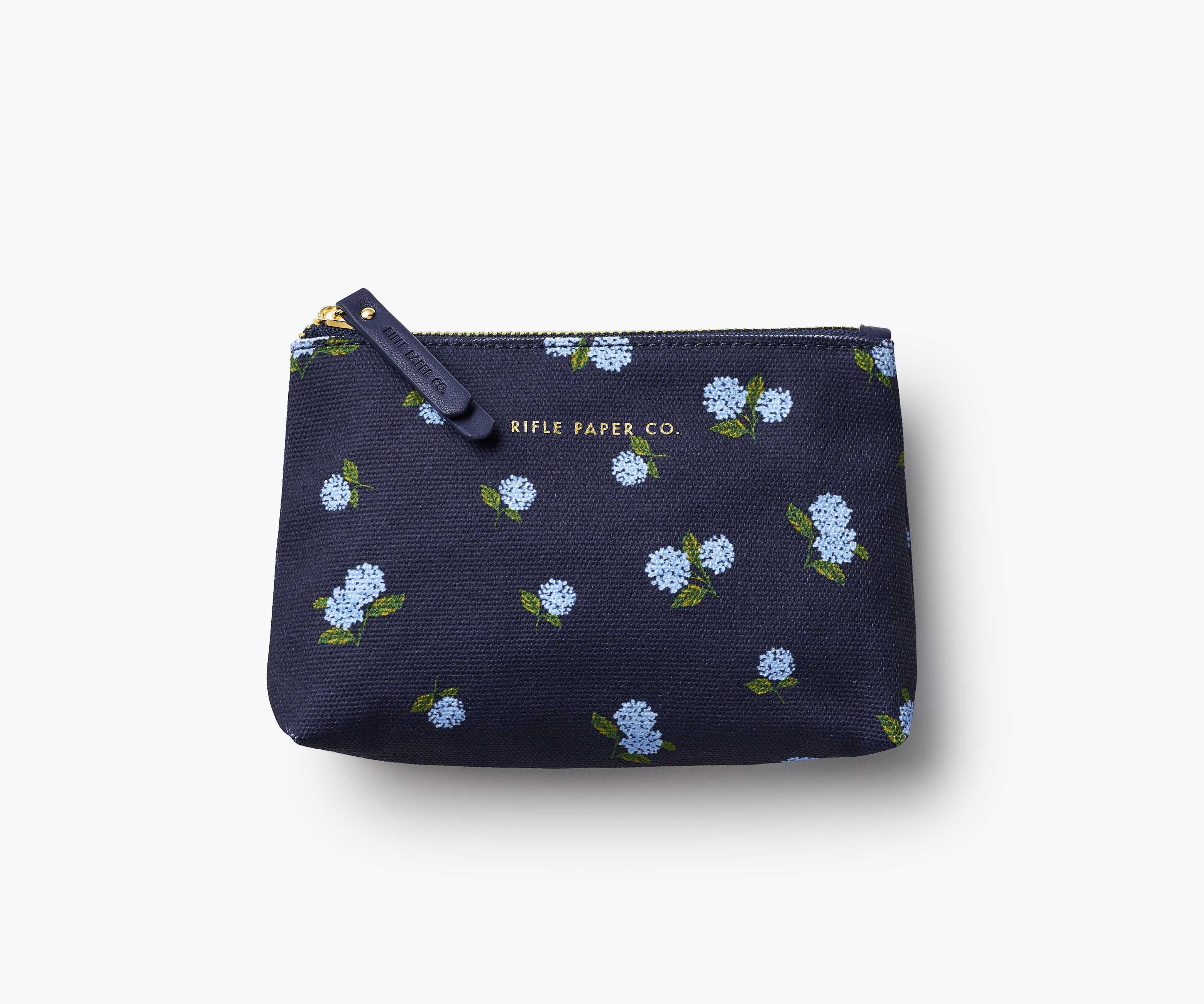 Hydrangea Small Zippered Pouch