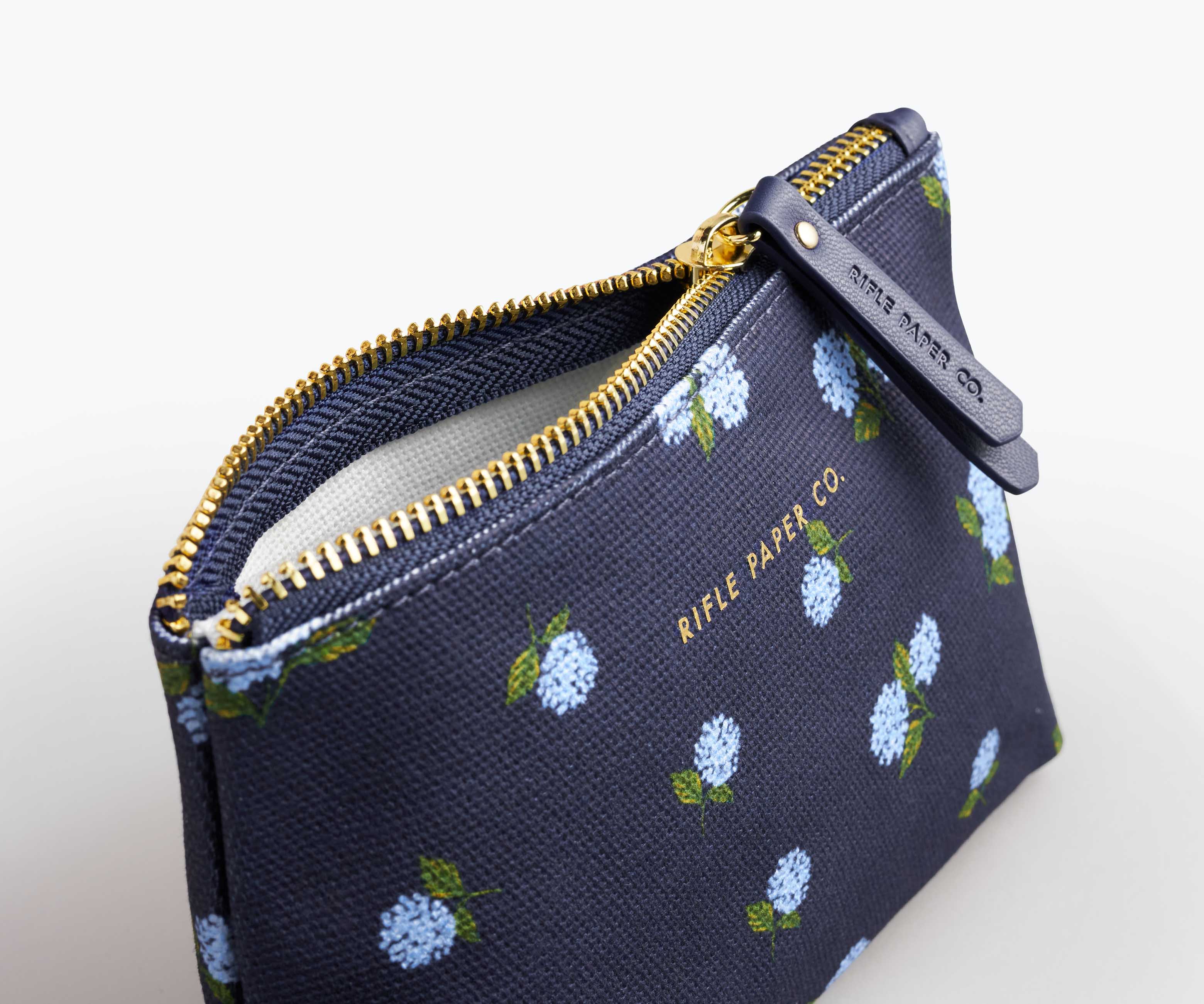 Hydrangea Small Zippered Pouch