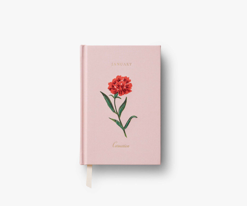Birth Month Mini Embroidered Journal - January – Rifle Paper Co