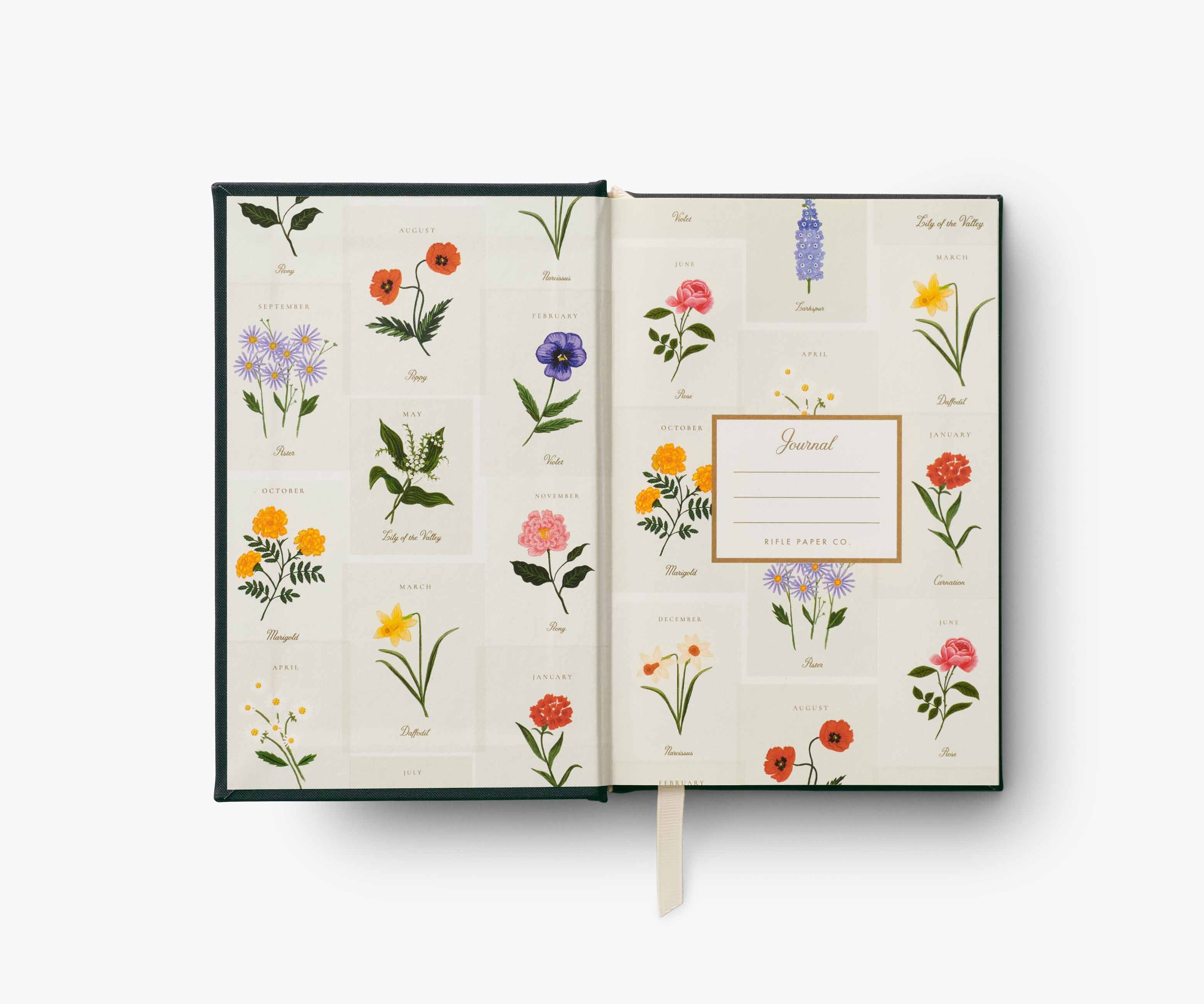 Birth Month Mini Embroidered Journal - April