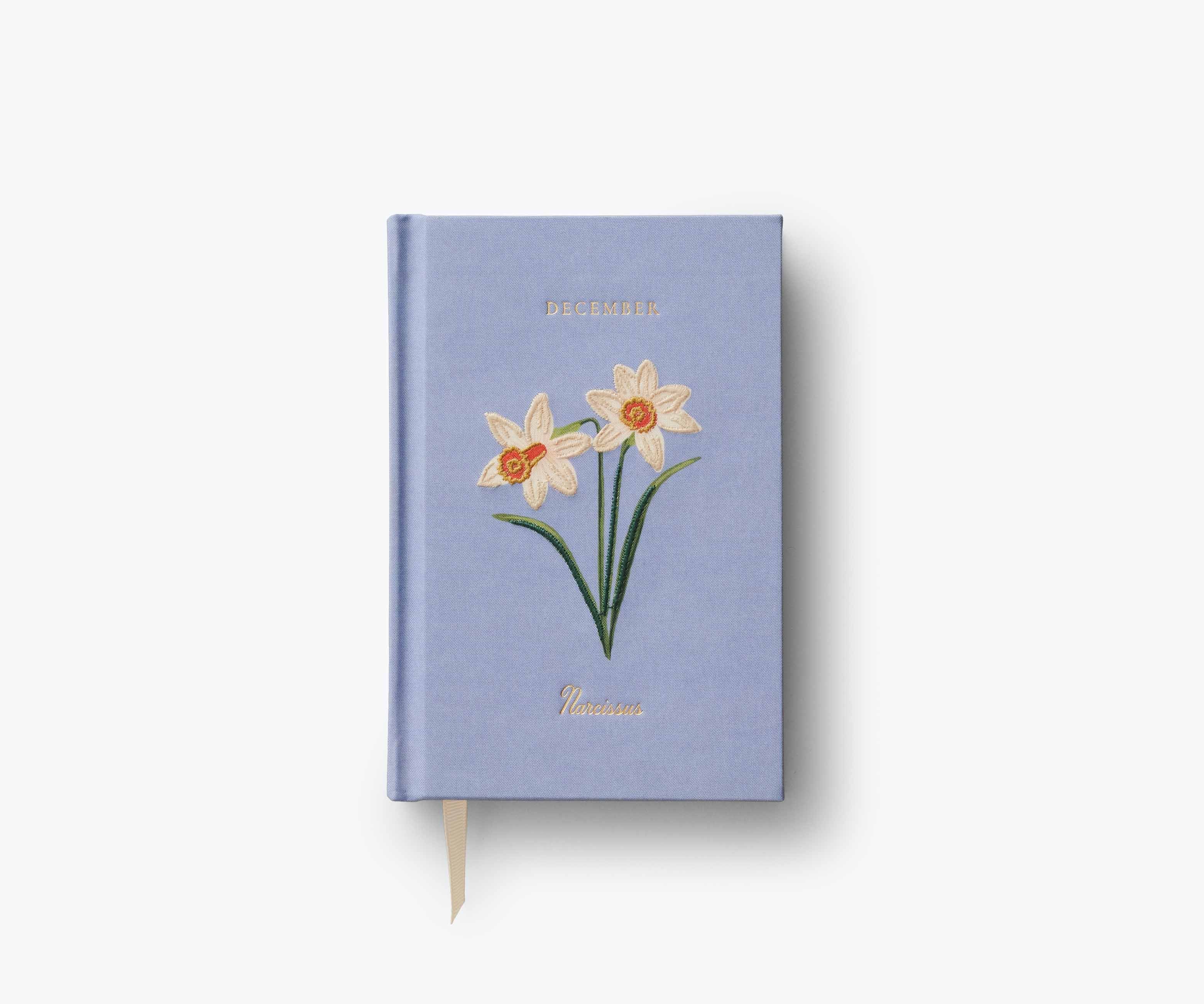 Birth Month Mini Embroidered Journal - December