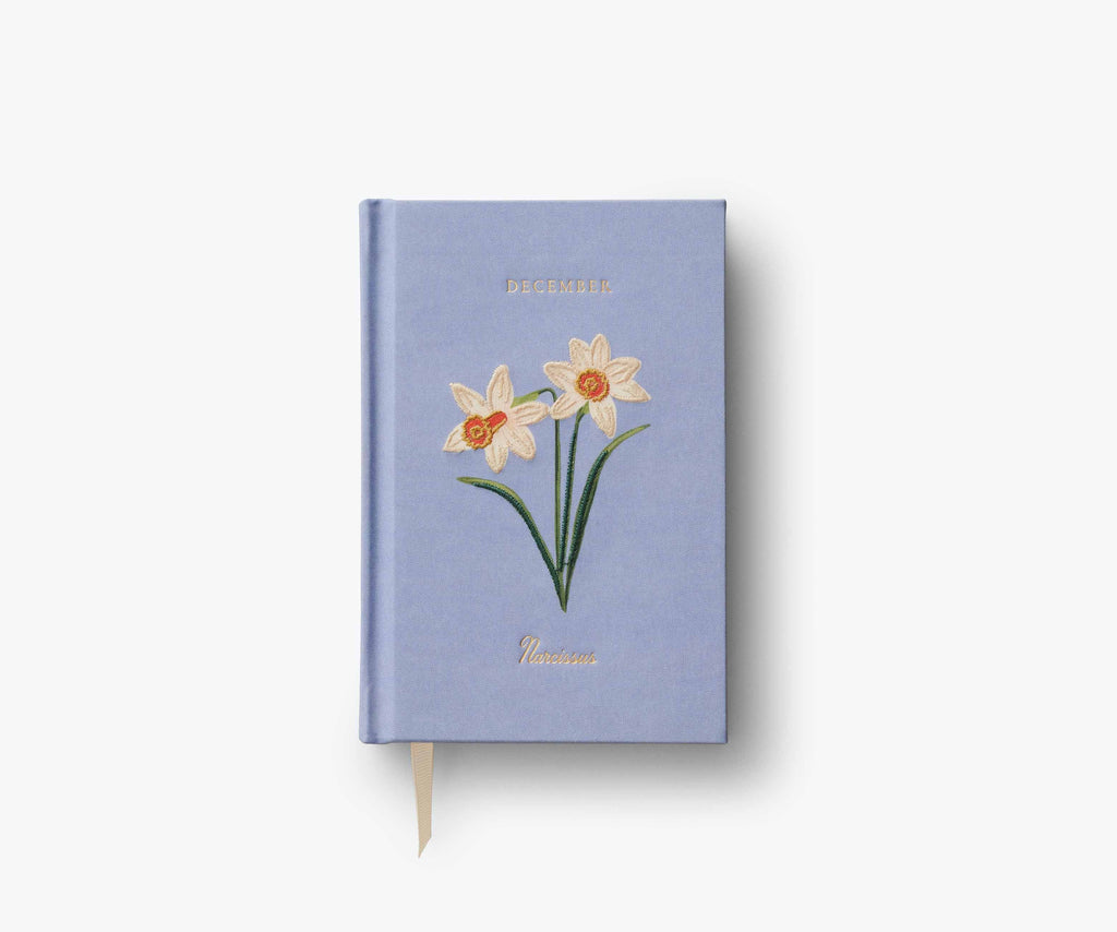 Birth Month Mini Embroidered Journal - December – Rifle Paper Co
