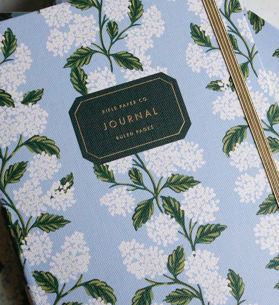 Hydrangea Journal with Gold Pen | Rifle Paper Co.