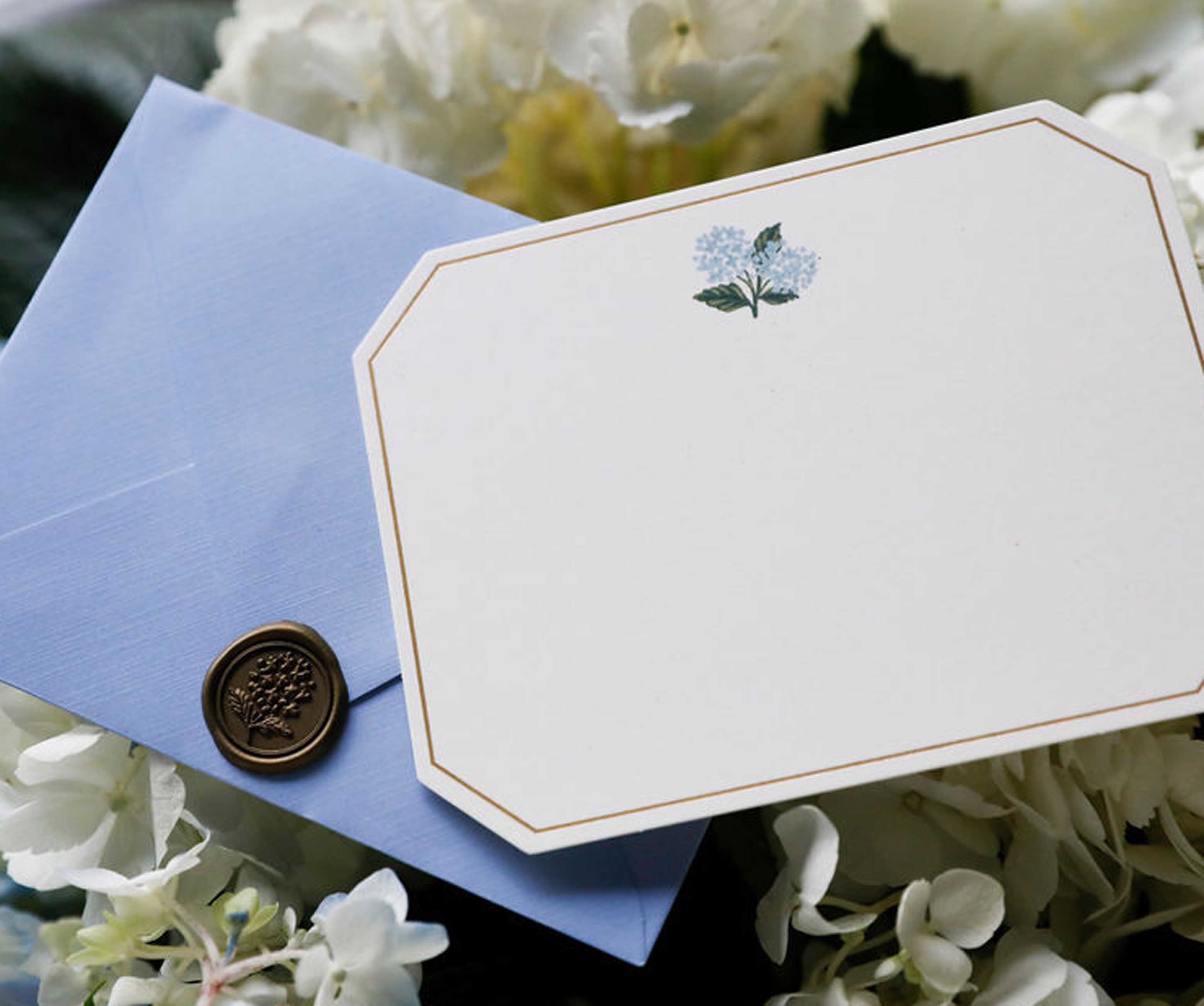 Letter Writing Set - Hydrangea