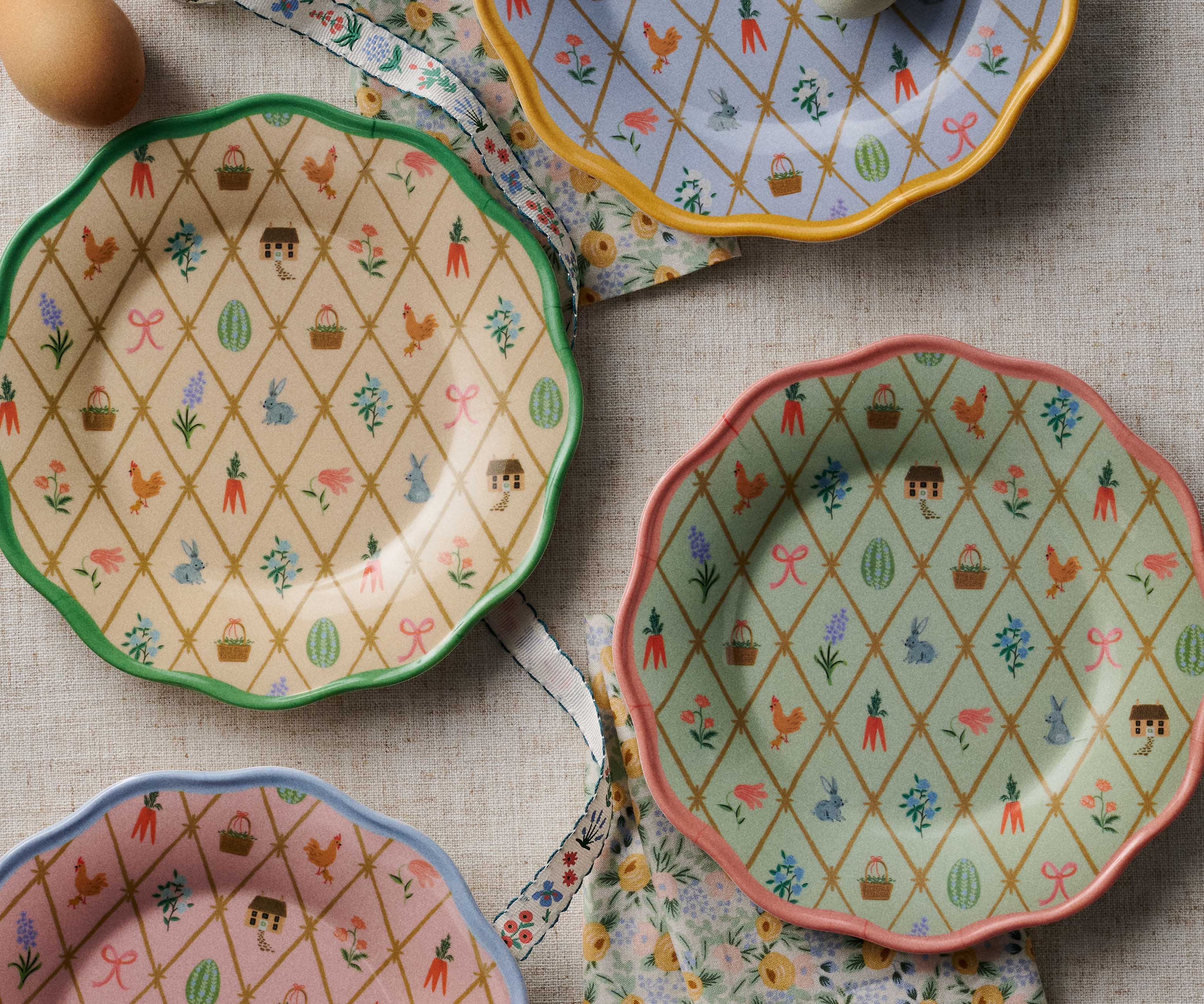 Melamine Assorted Dessert Plates - Spring Farm