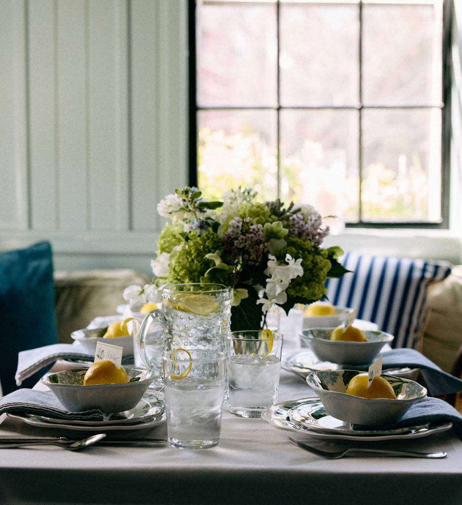 Hydrangea Melamine Dessert Plates Set | Rifle Paper Co.