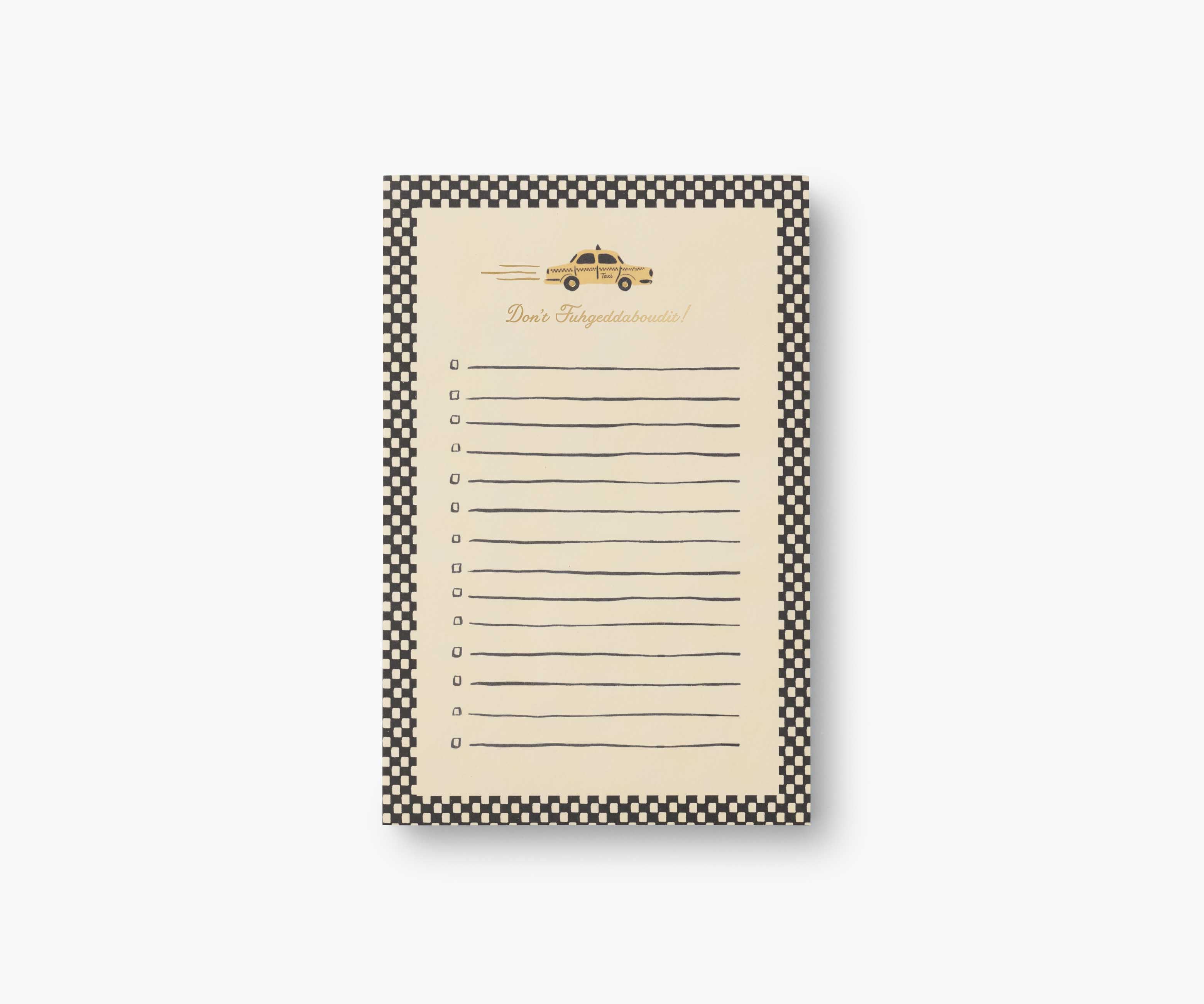 Checklist Notepad - New York