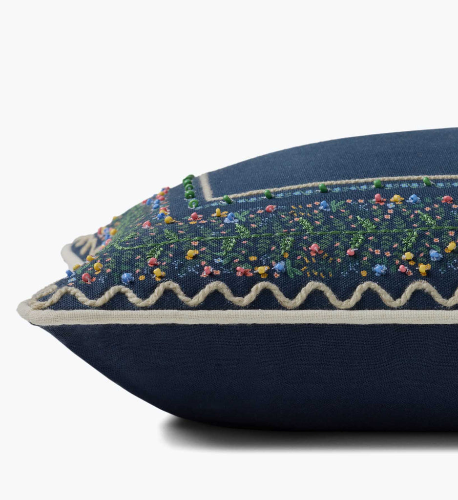 Garden Vines Lumbar Pillow - Blue | Rifle Paper Co.