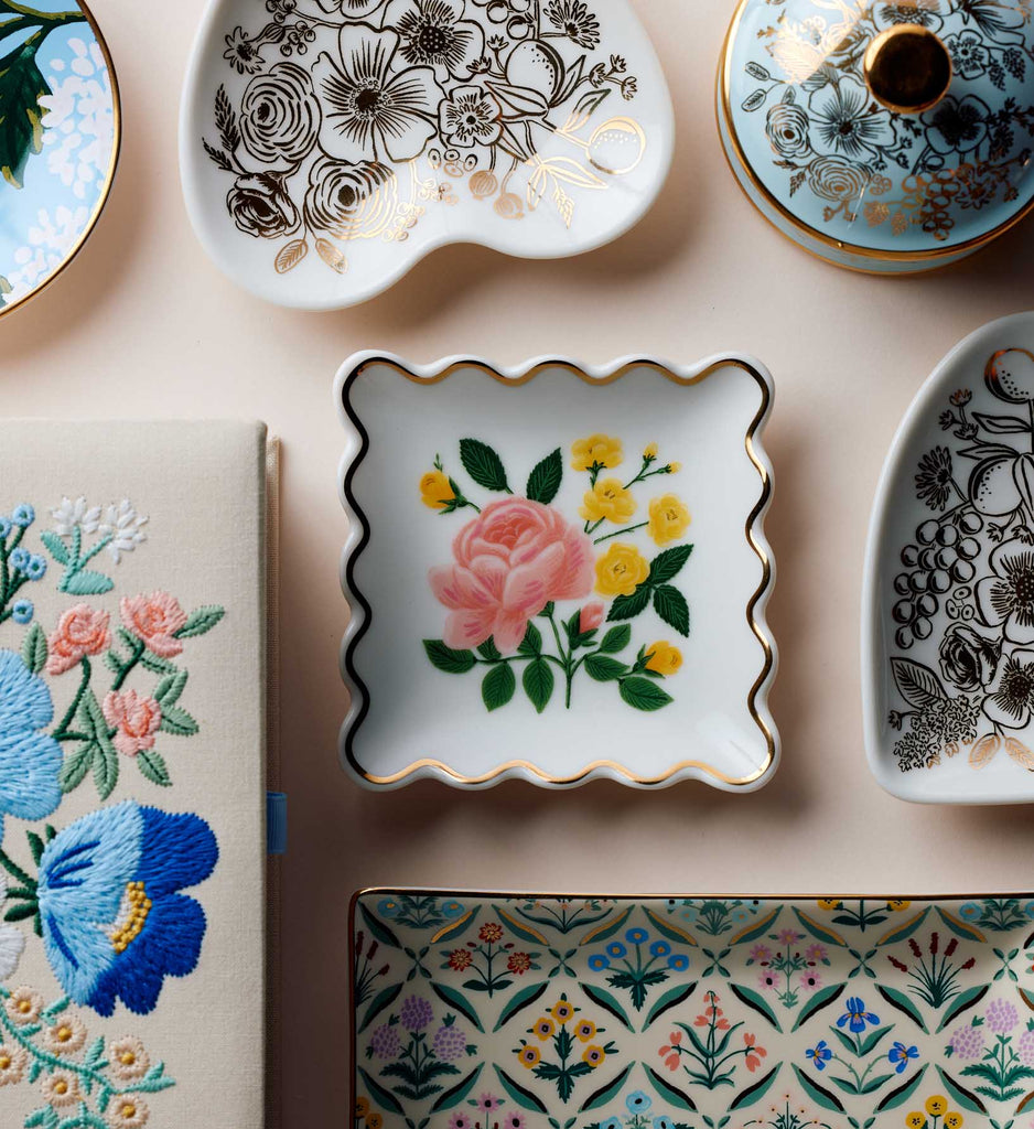 Colette Round Porcelain Lidded Box | Rifle Paper Co.