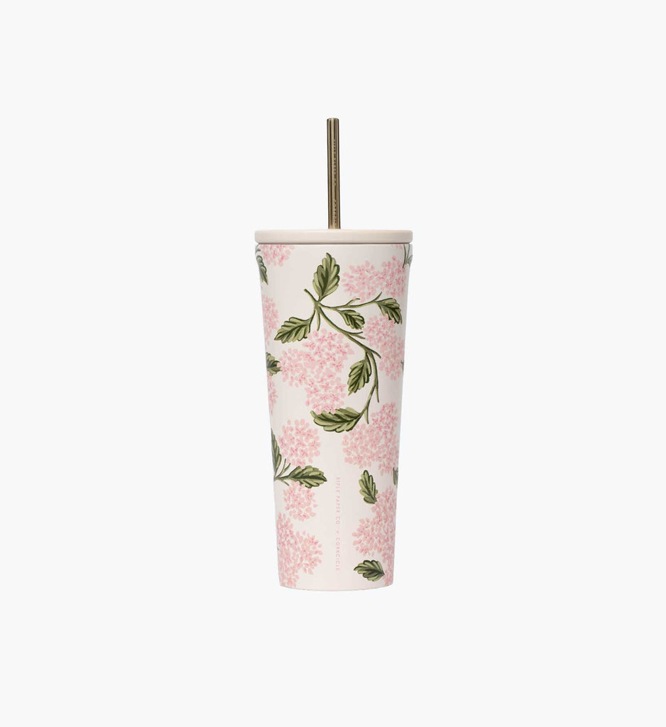 24 oz. Pink Hydrangea Cold Cup | Rifle Paper Co.
