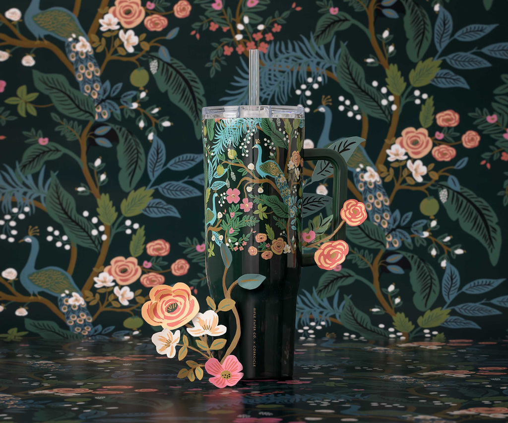 40 oz. Cruiser Cup - Peacock – Rifle Paper Co