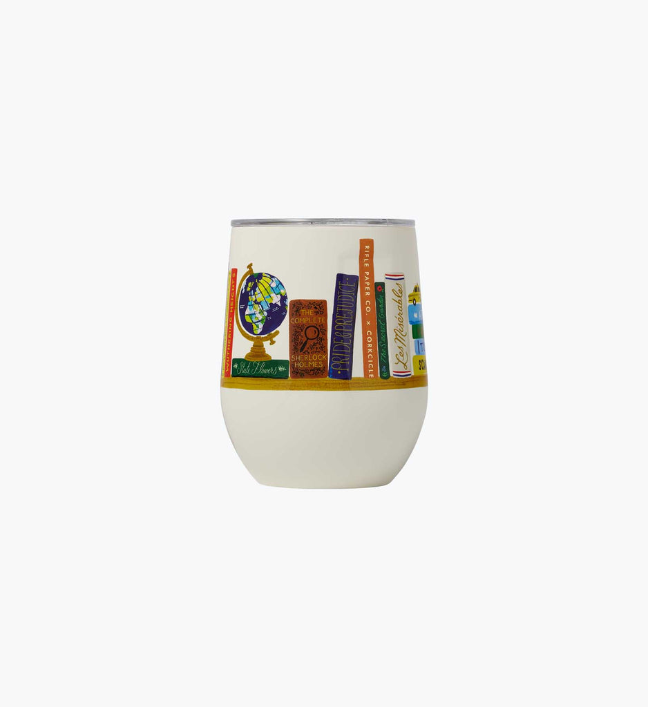 Book Club Stemless Wine Cup by Corkcicle | Rifle Paper Co.
