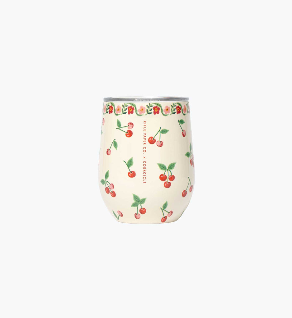 Cherries Stemless Wine Cup by Corkcicle | Rifle Paper Co.