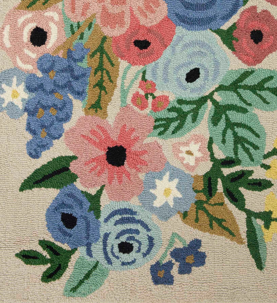 Minnie Garden Party Wool-Hooked Rug | Rifle Paper Co.