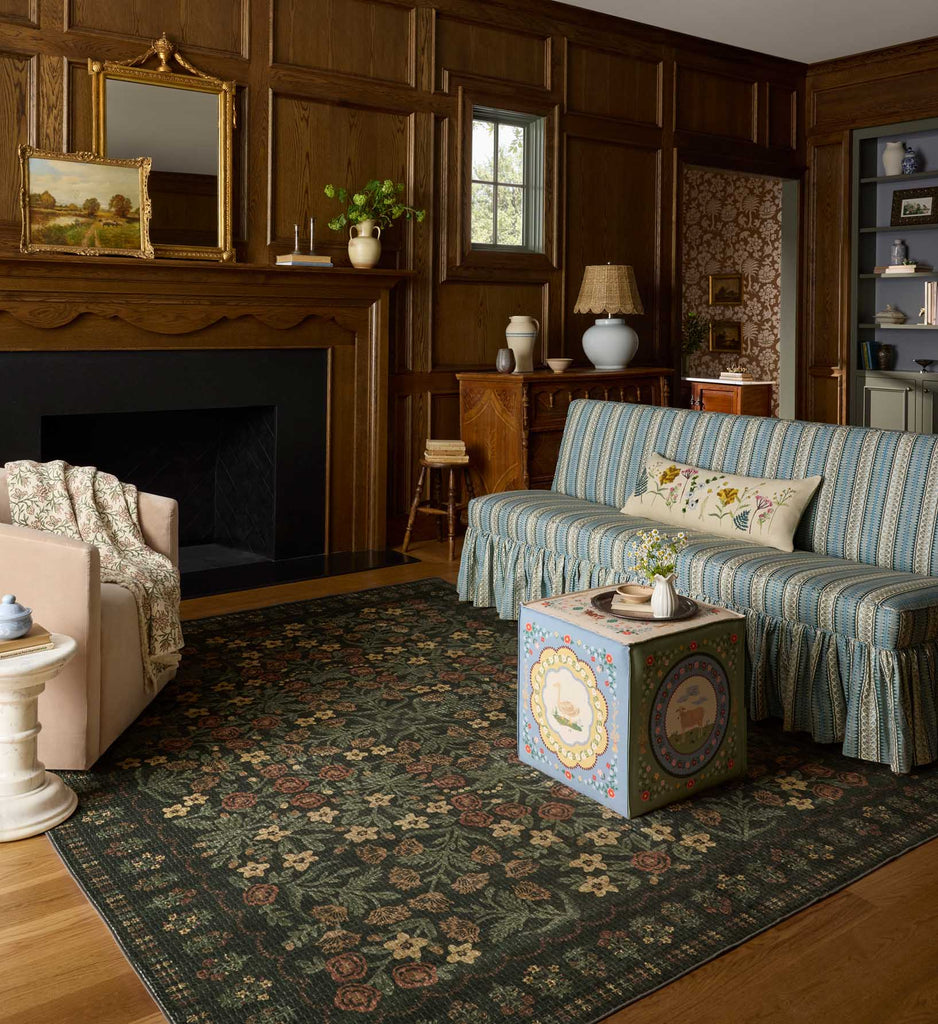 Orchard Charlotte Washable Rug - Forest | Rifle Paper Co.