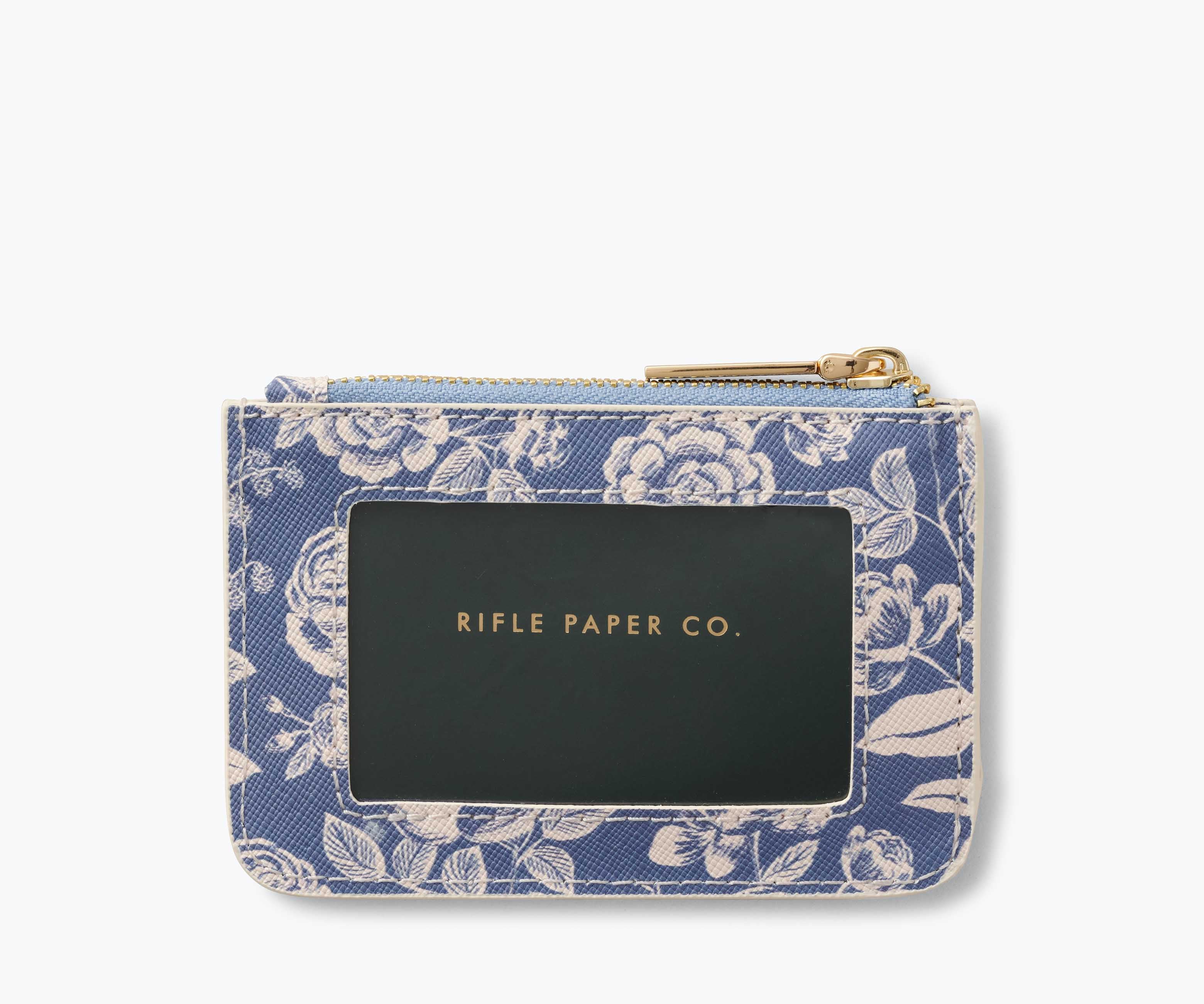 Key Ring Card Case - English Rose