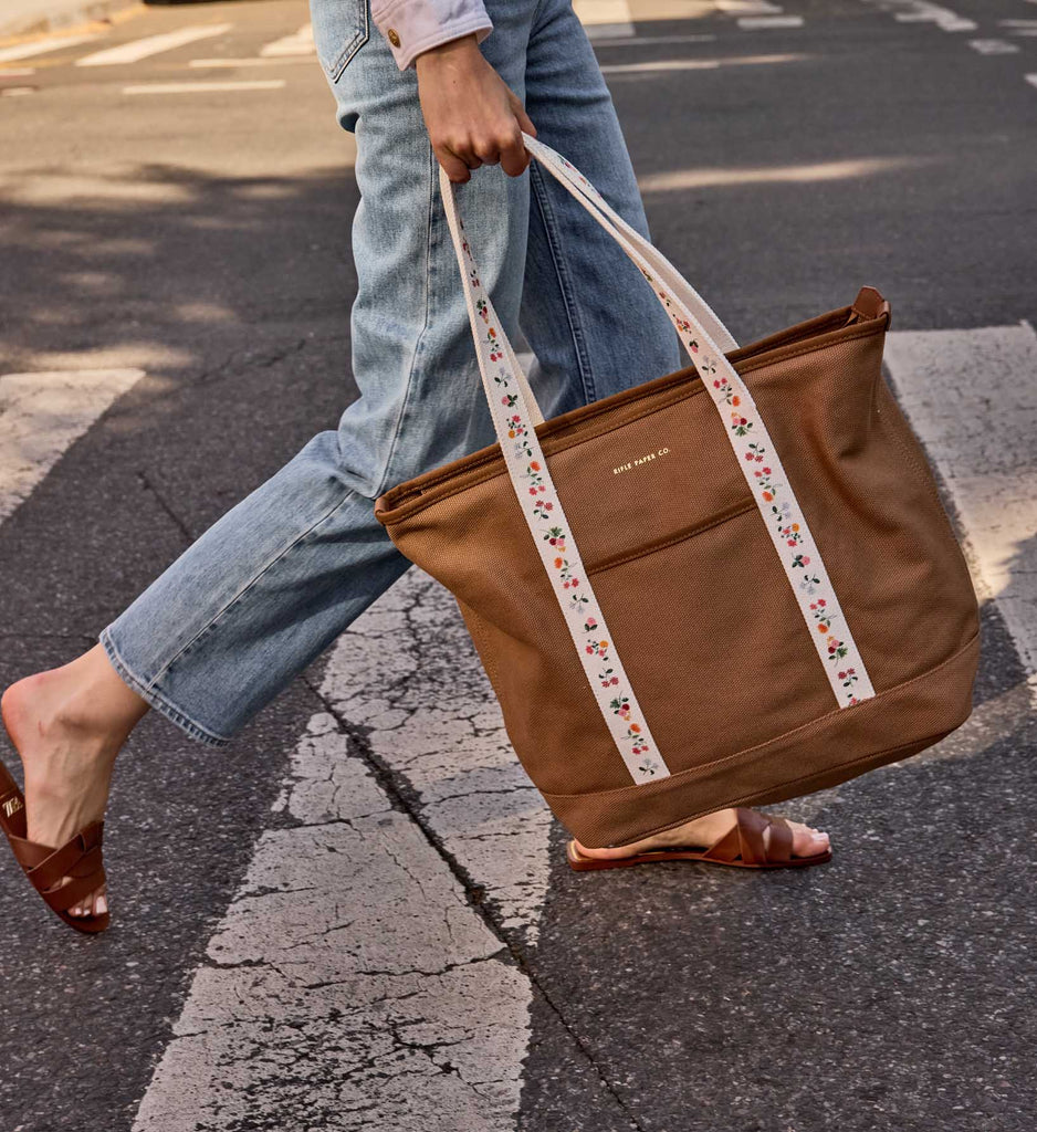 Canvas Carry All Ditsy Dahlia Tote Bag | Rifle Paper Co.