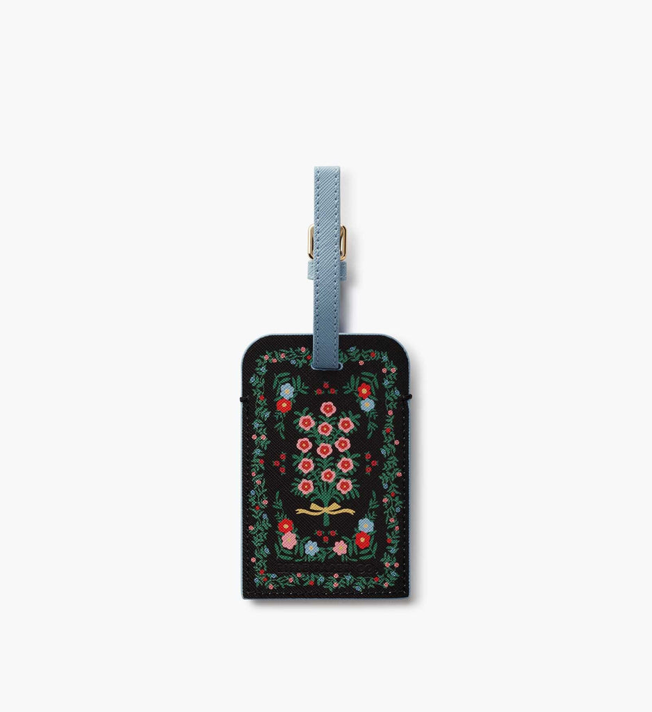 Rosette Floral Luggage Tag with Gold Foil | Rifle Paper Co.