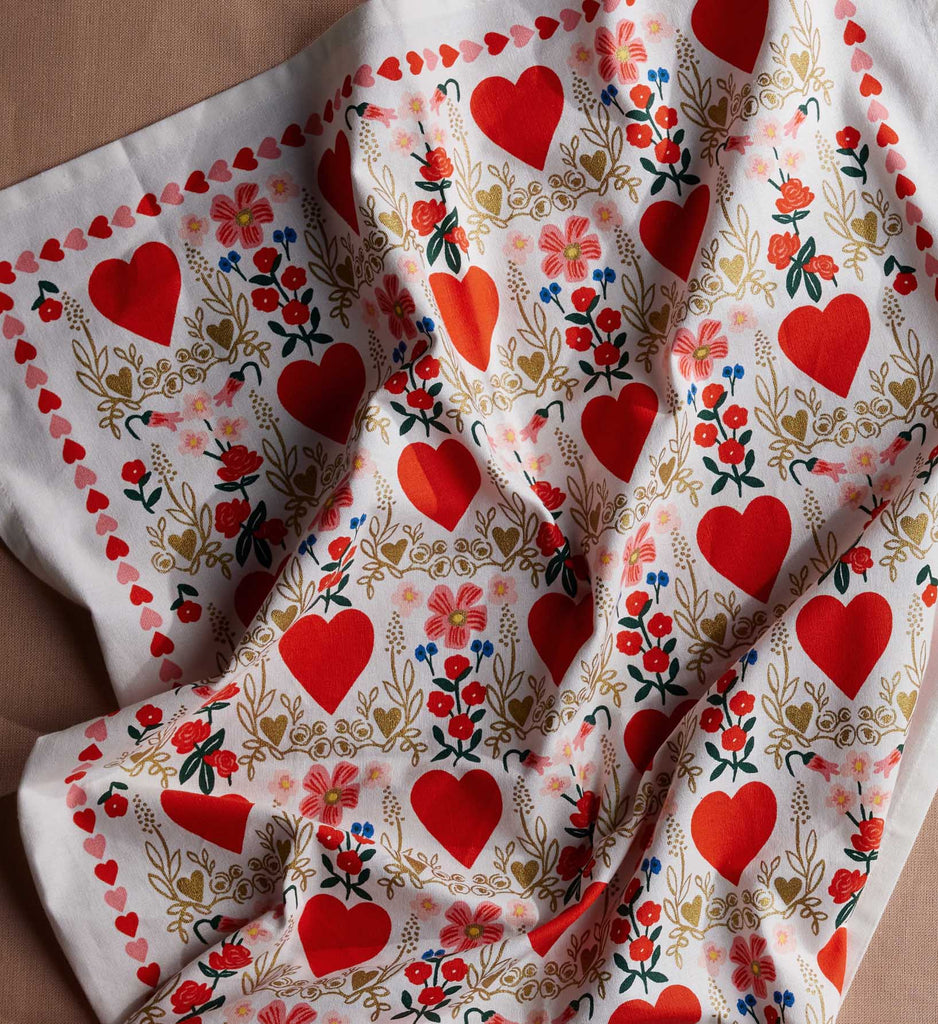 Juliet Floral Printed Tea Towel | Rifle Paper Co.