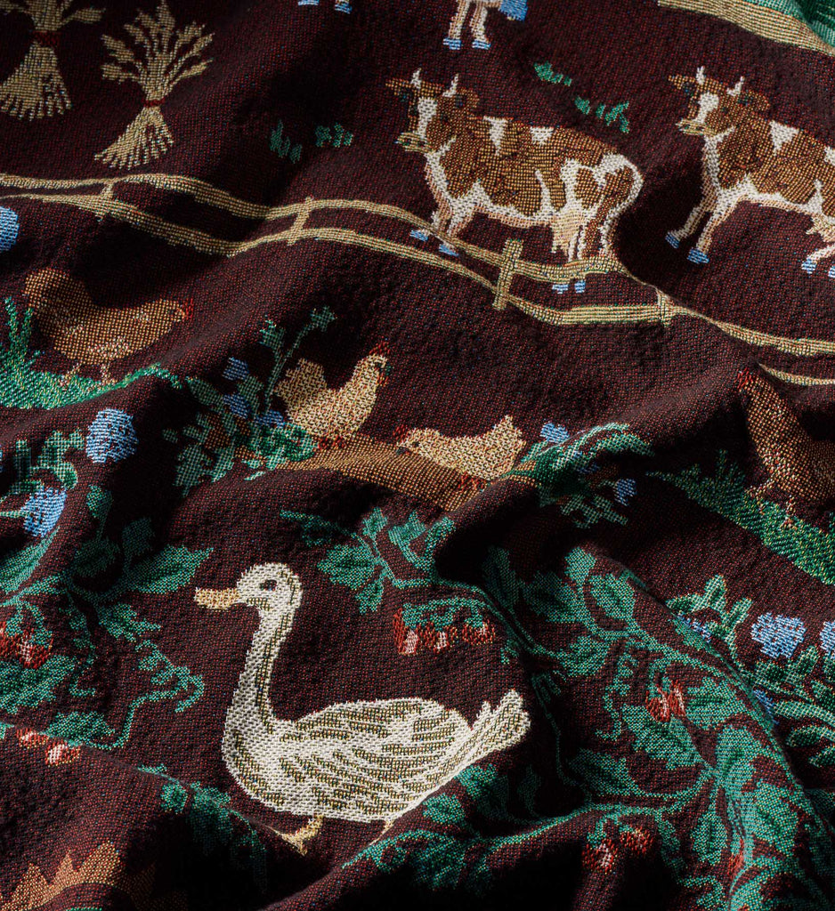 Country Farm Woven Cotton Blanket | Rifle Paper Co.