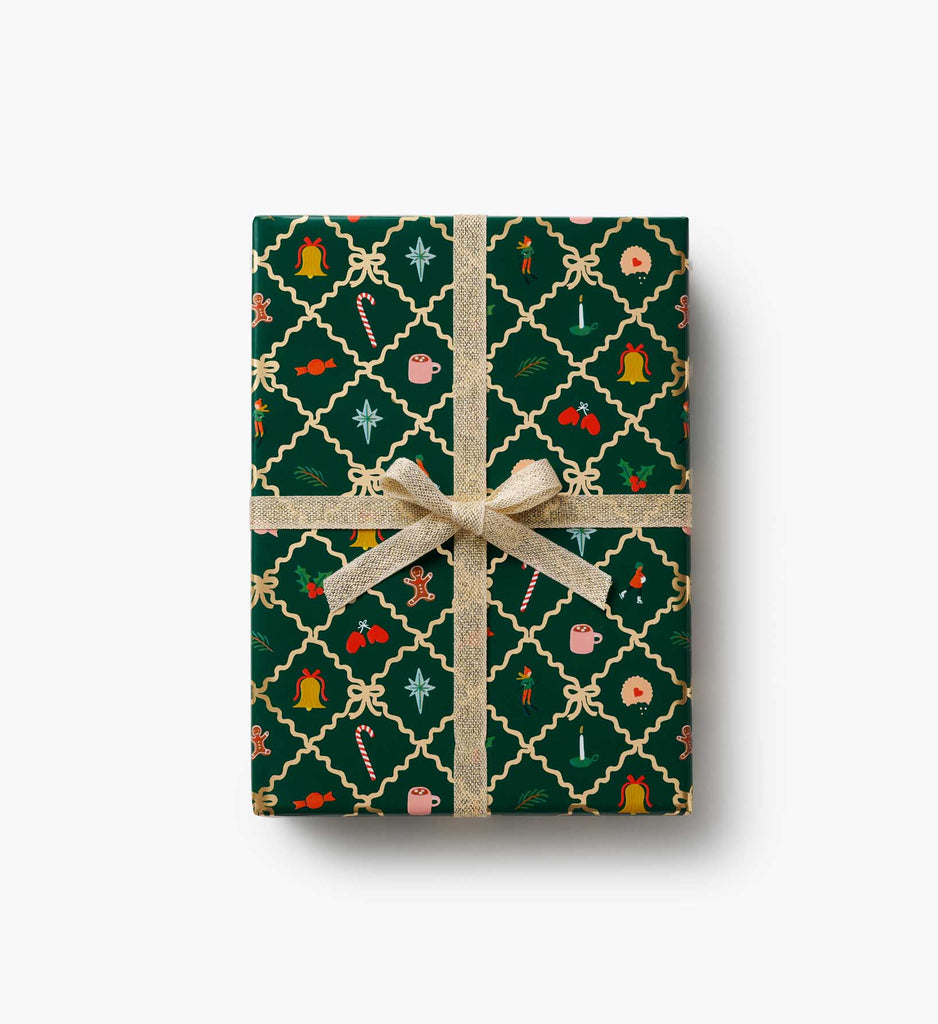 Holiday Wrapping Roll - Holiday Argyle