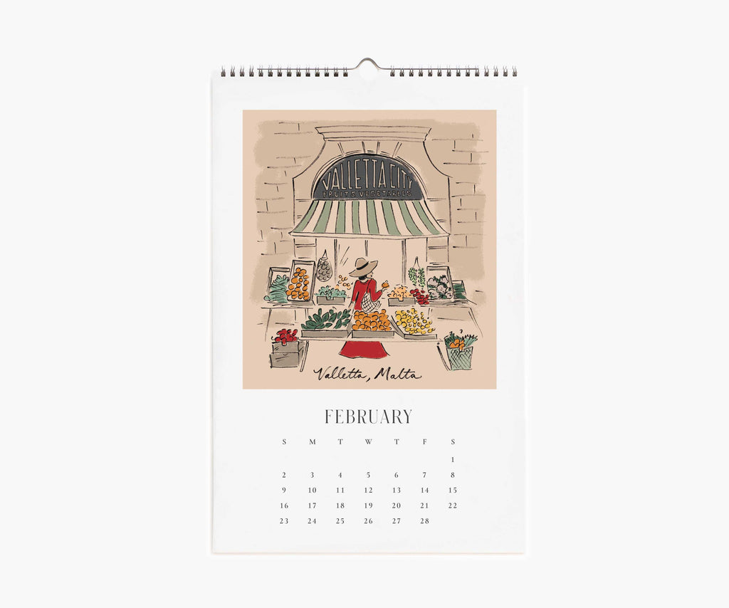 2025 Wall Calendar - Travel Sketchbook – Rifle Paper Co
