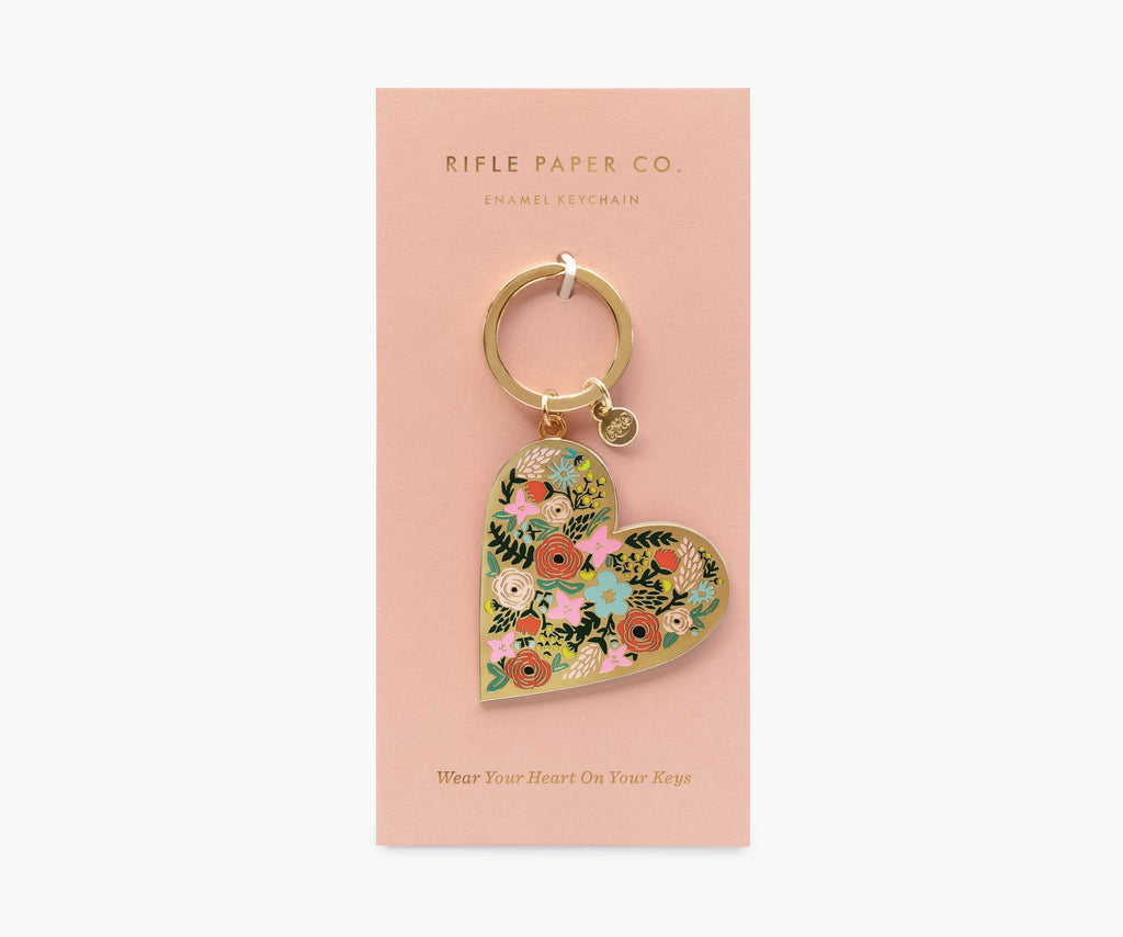 Enamel Keychain - Floral Heart – Rifle Paper Co