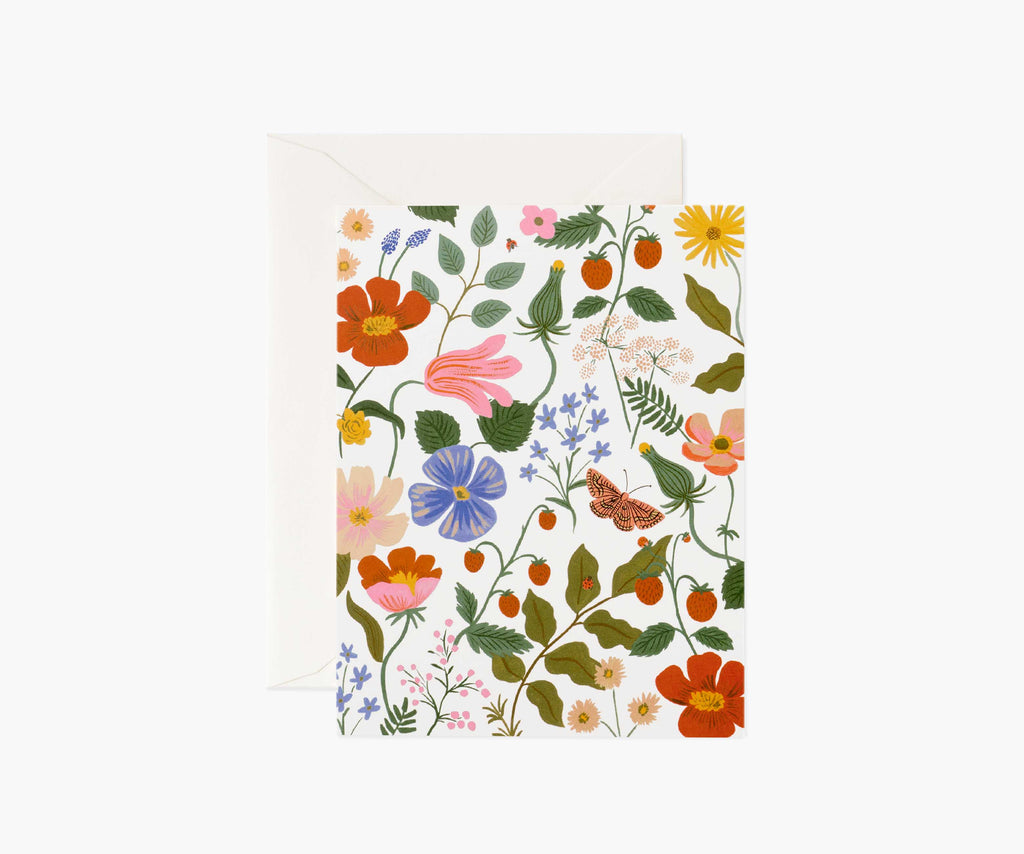Strawberry Fields Cream Greeting Cards | Rifle Paper Co.