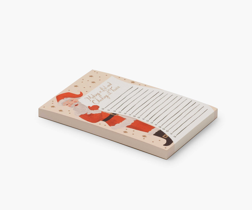Holiday Notepad - Santa's List – Rifle Paper Co