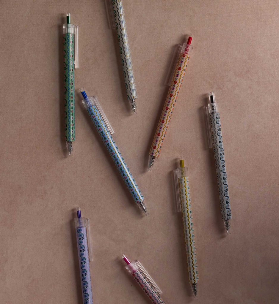 Delphine Floral Gel Pen Set of 8 | Rifle Paper Co.